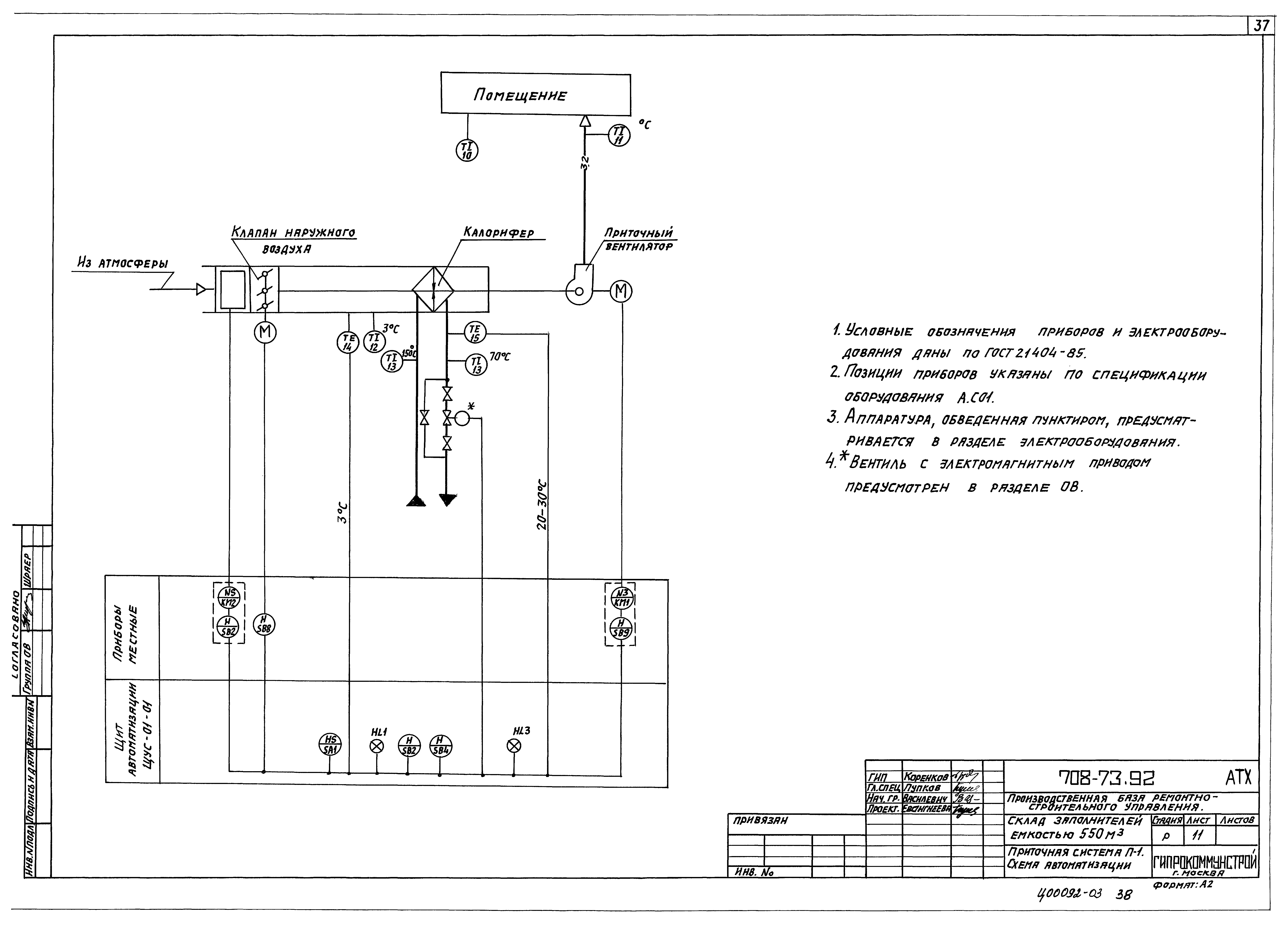 Типовой проект 708-73.92