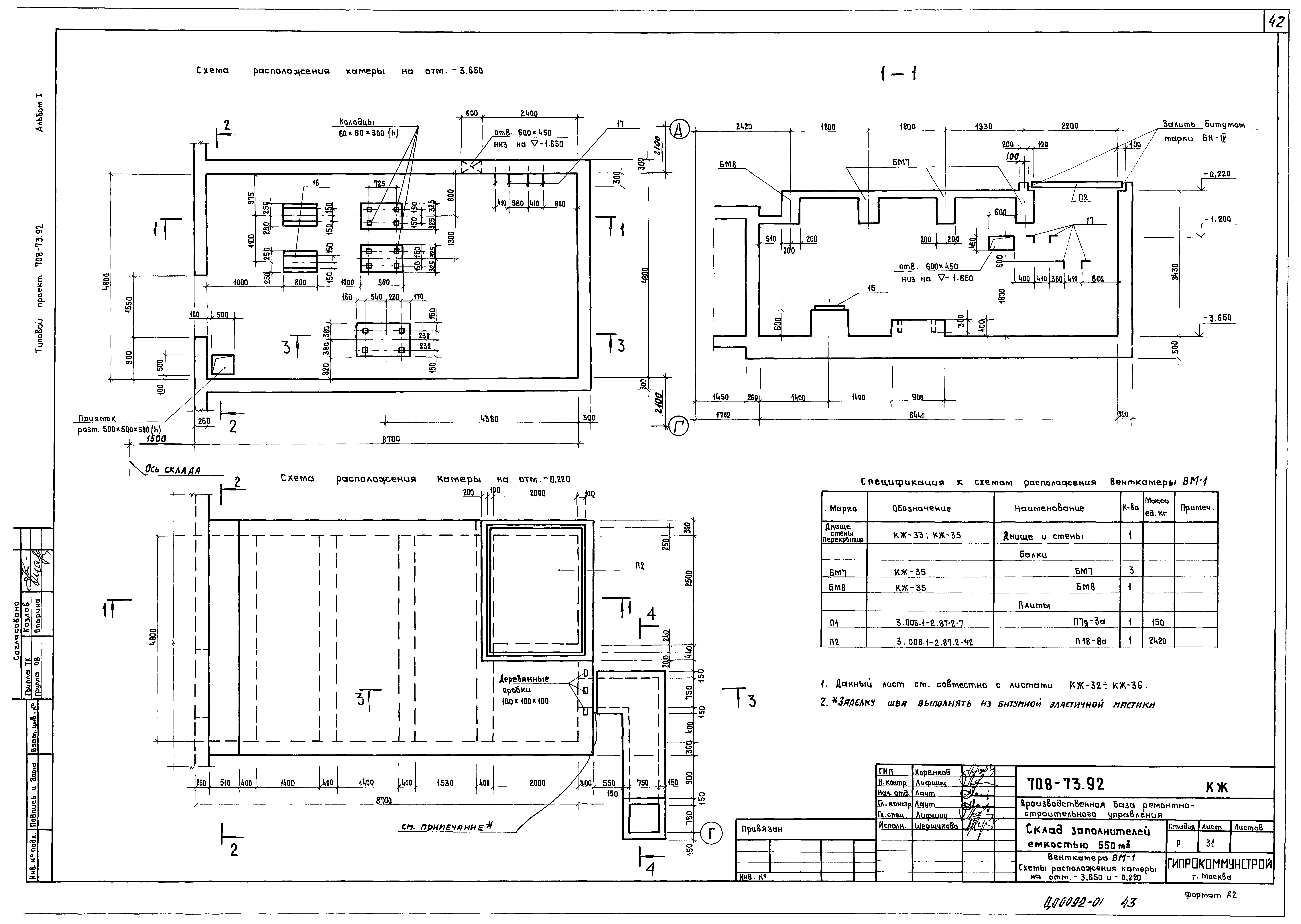 Типовой проект 708-73.92