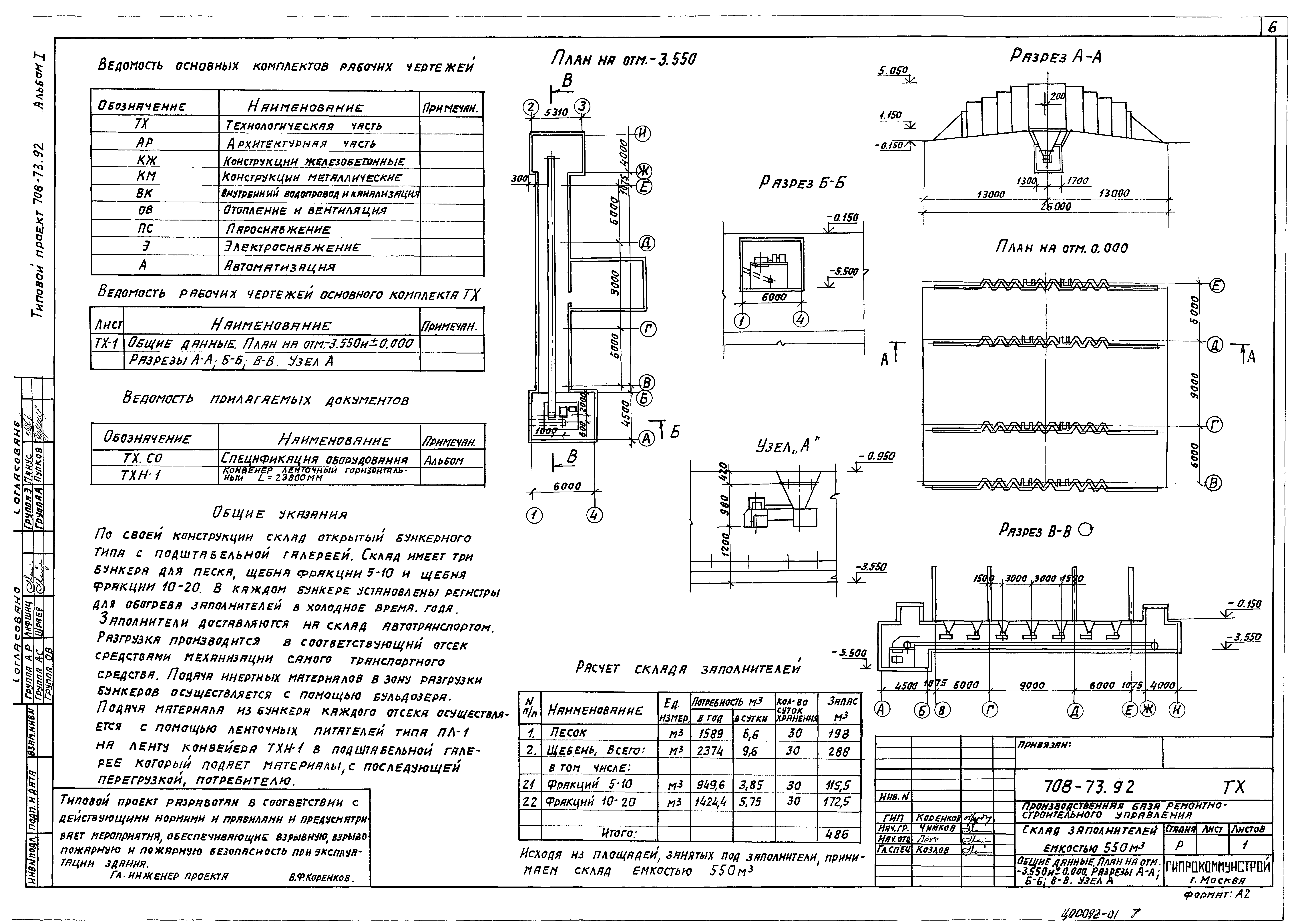 Типовой проект 708-73.92