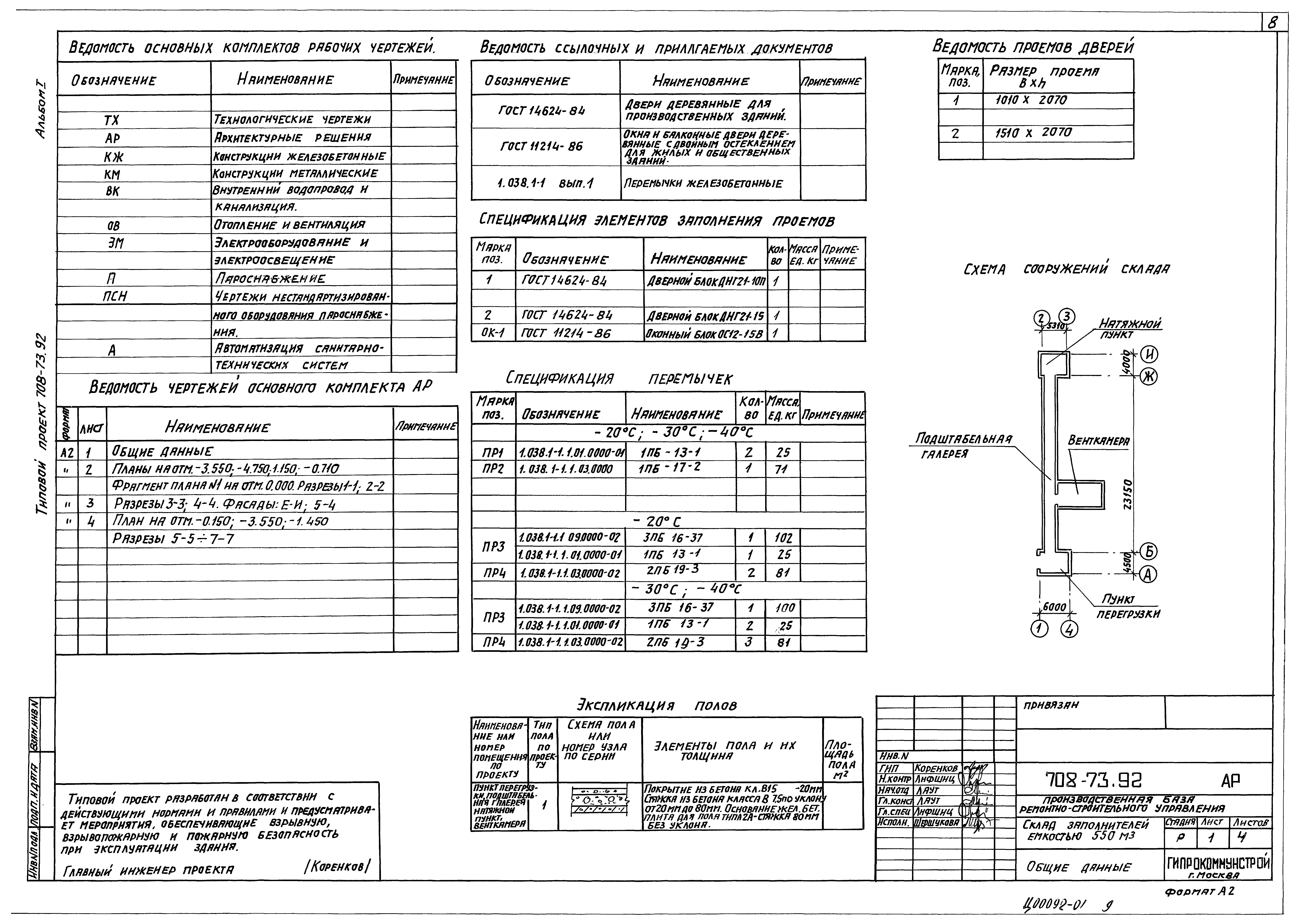 Типовой проект 708-73.92