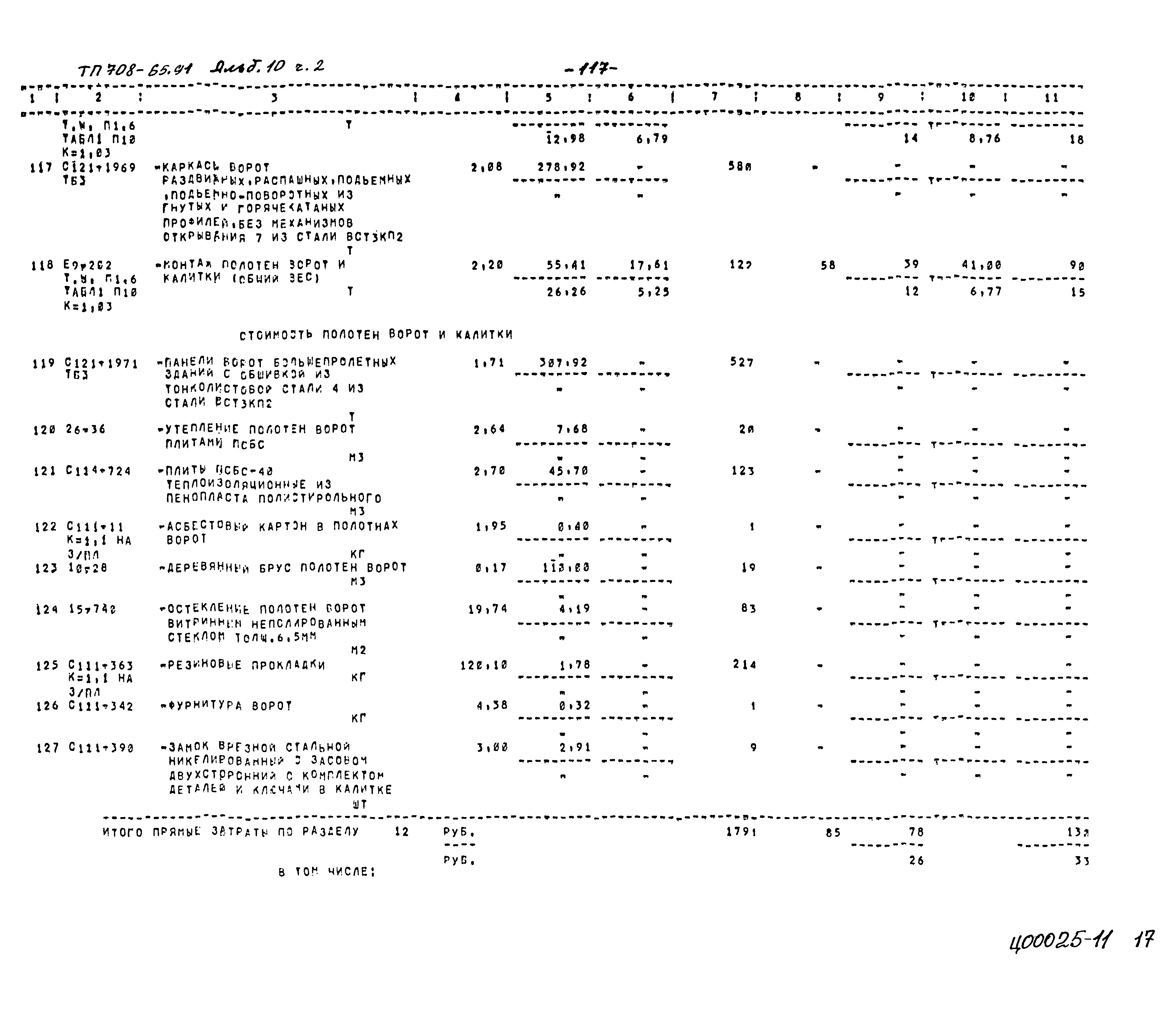 Типовой проект 708-65.91