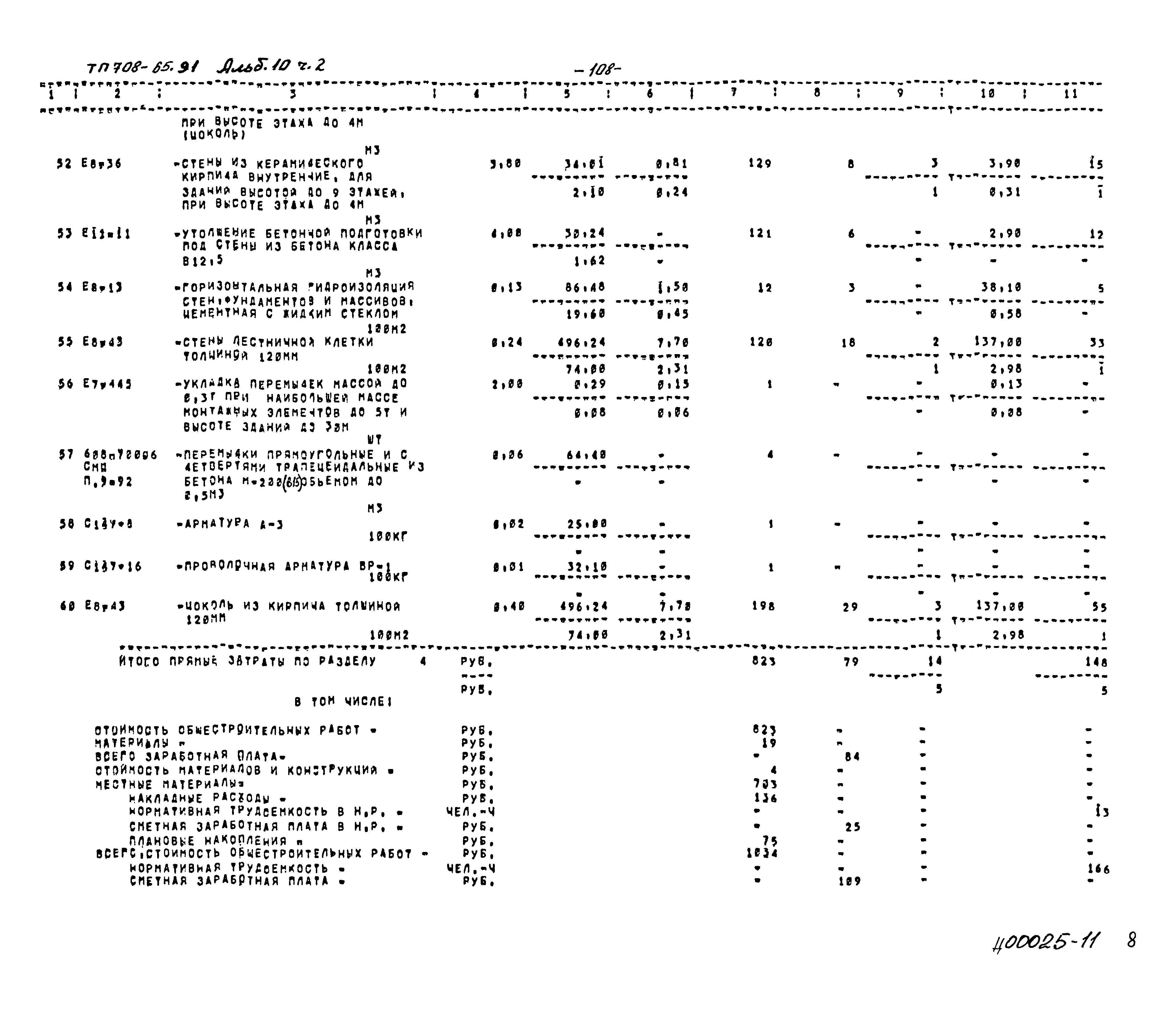 Типовой проект 708-65.91