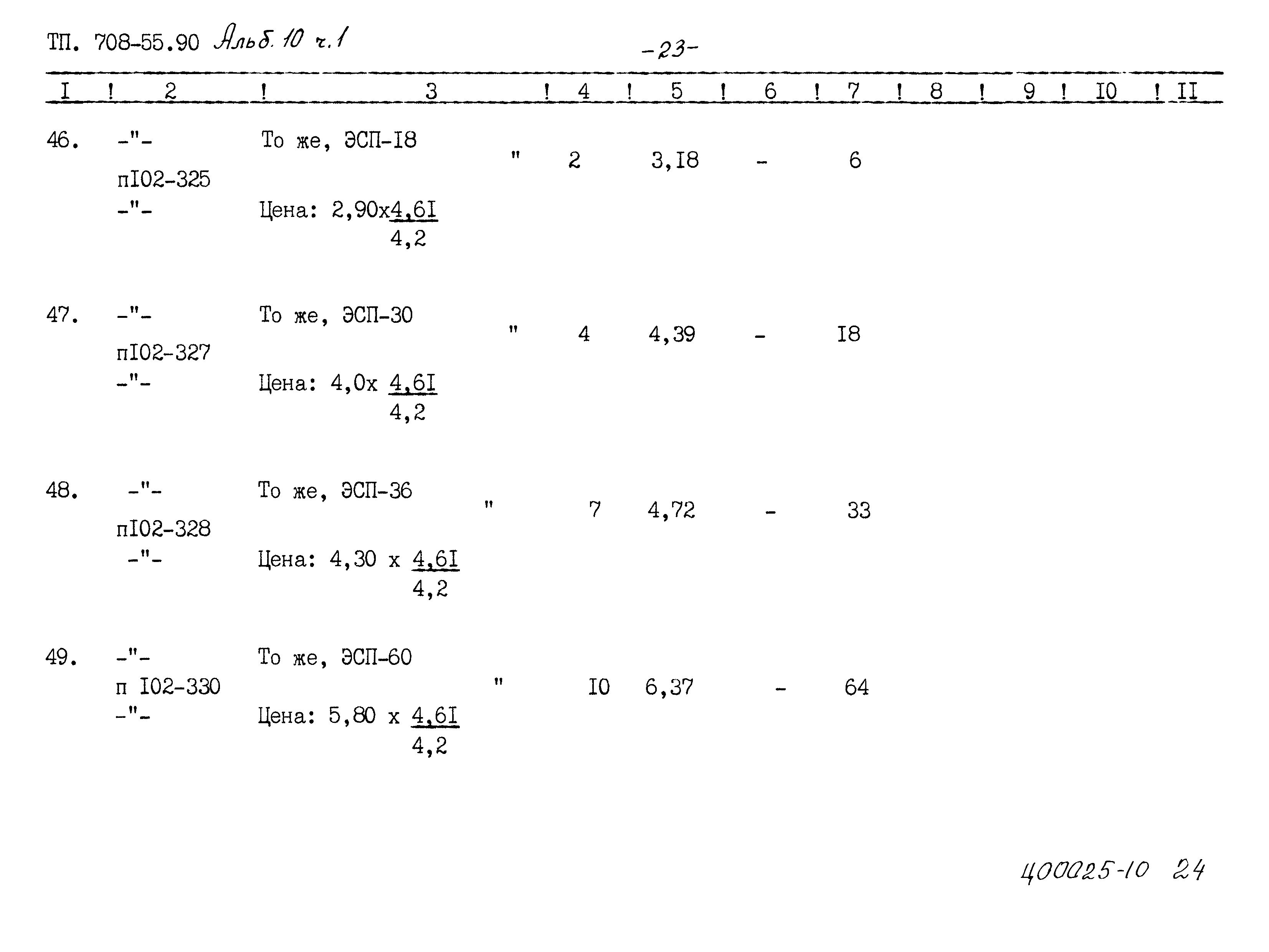 Типовой проект 708-65.91