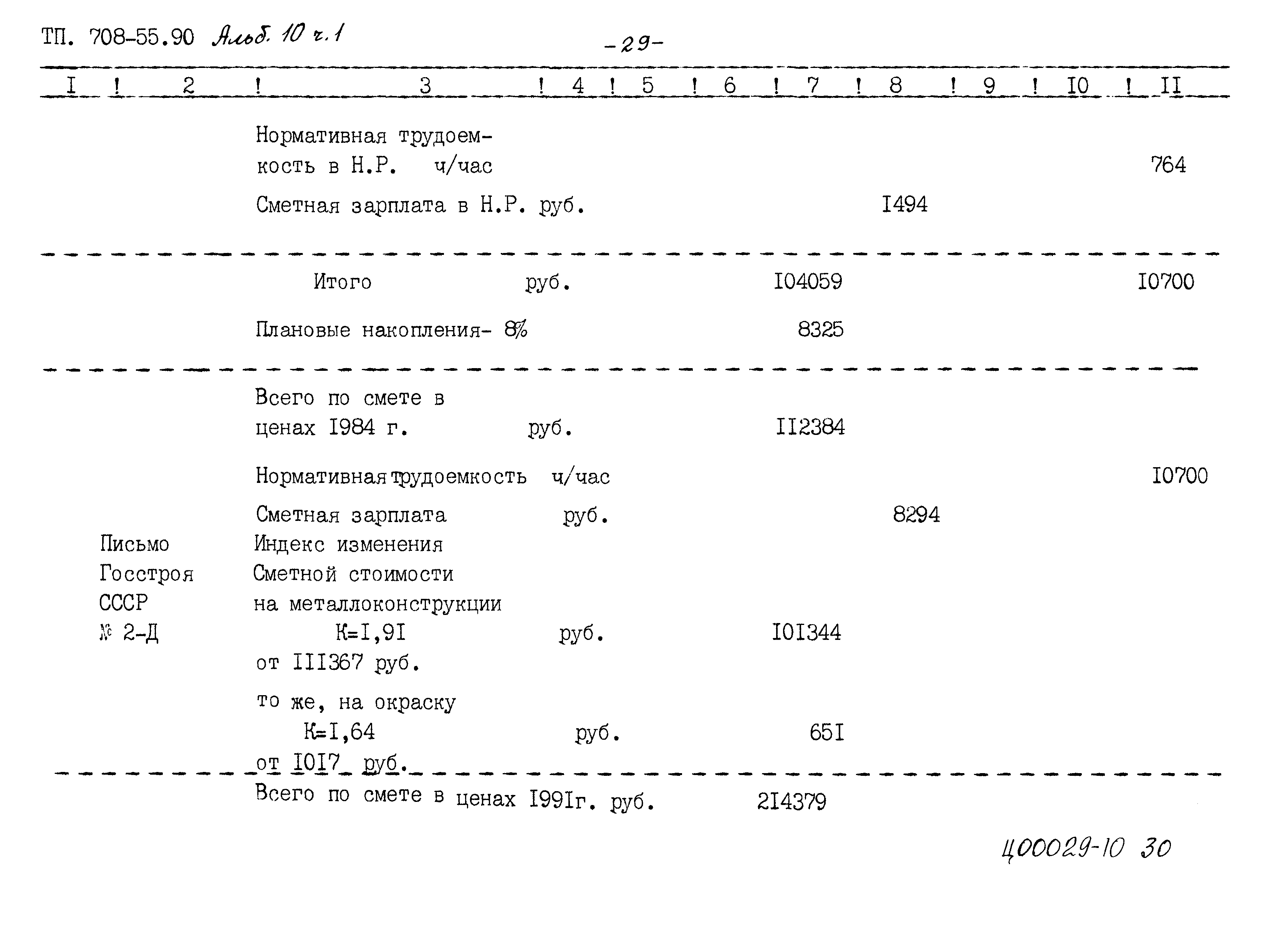 Типовой проект 708-65.91