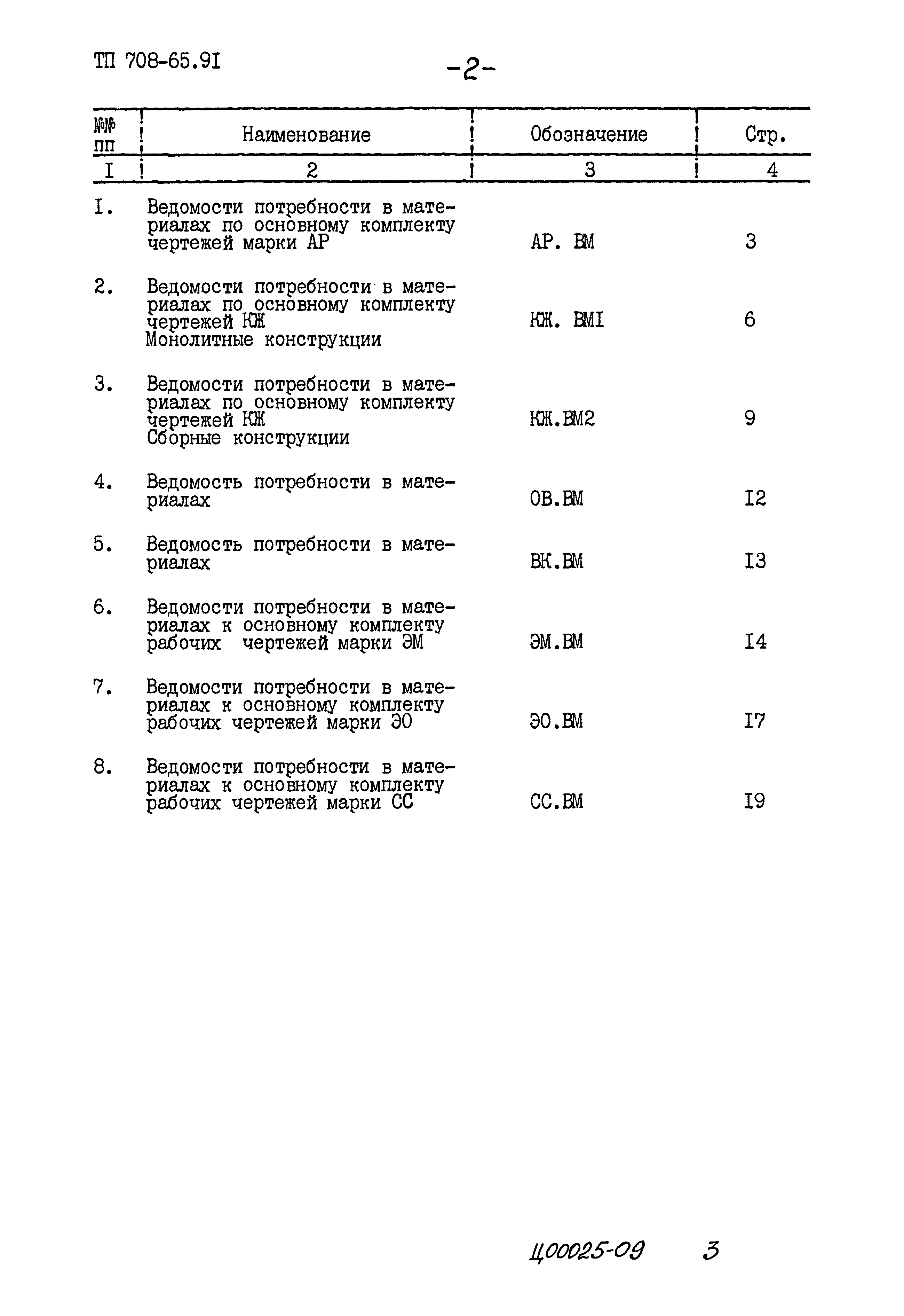 Типовой проект 708-65.91