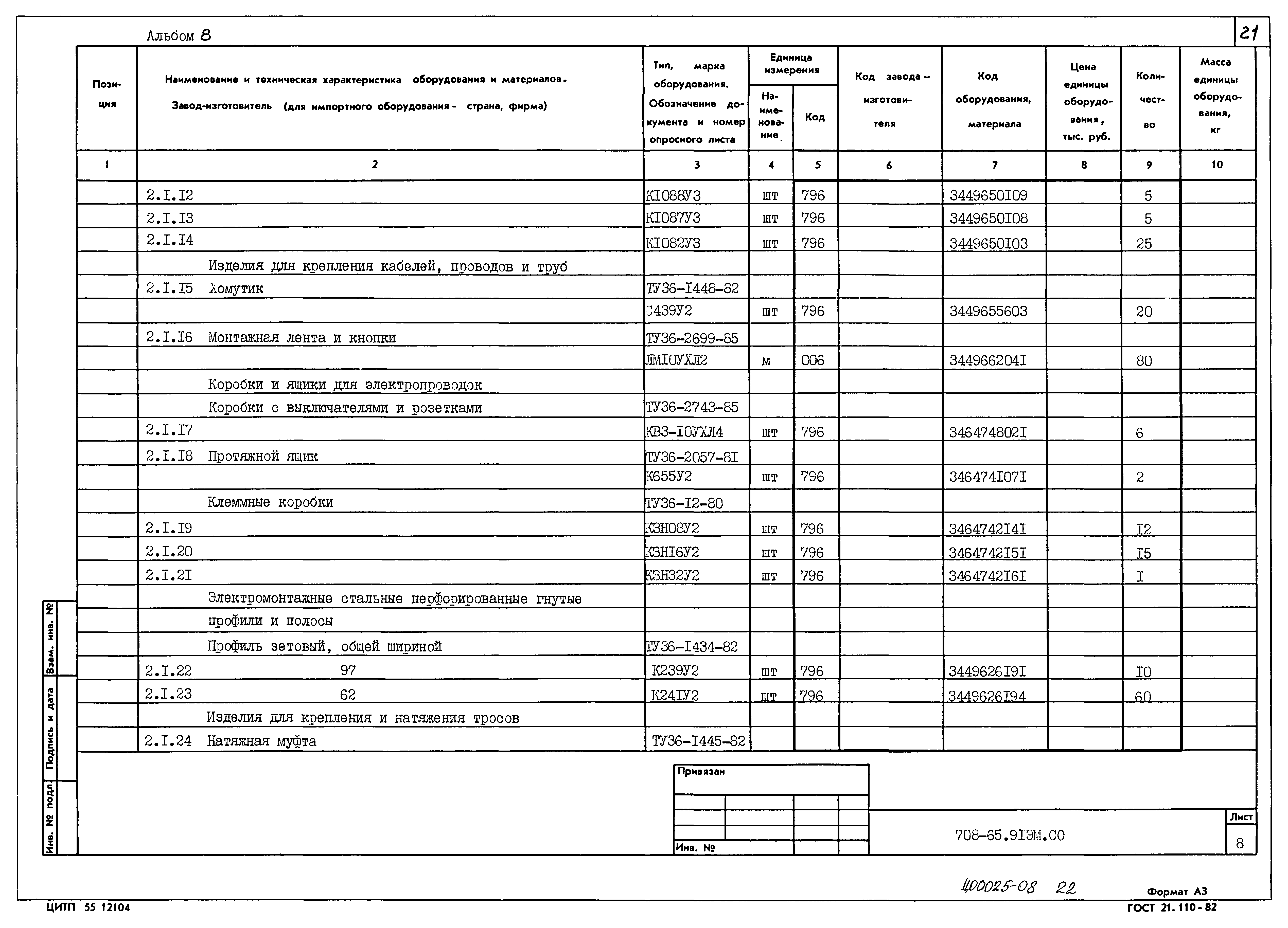 Типовой проект 708-65.91