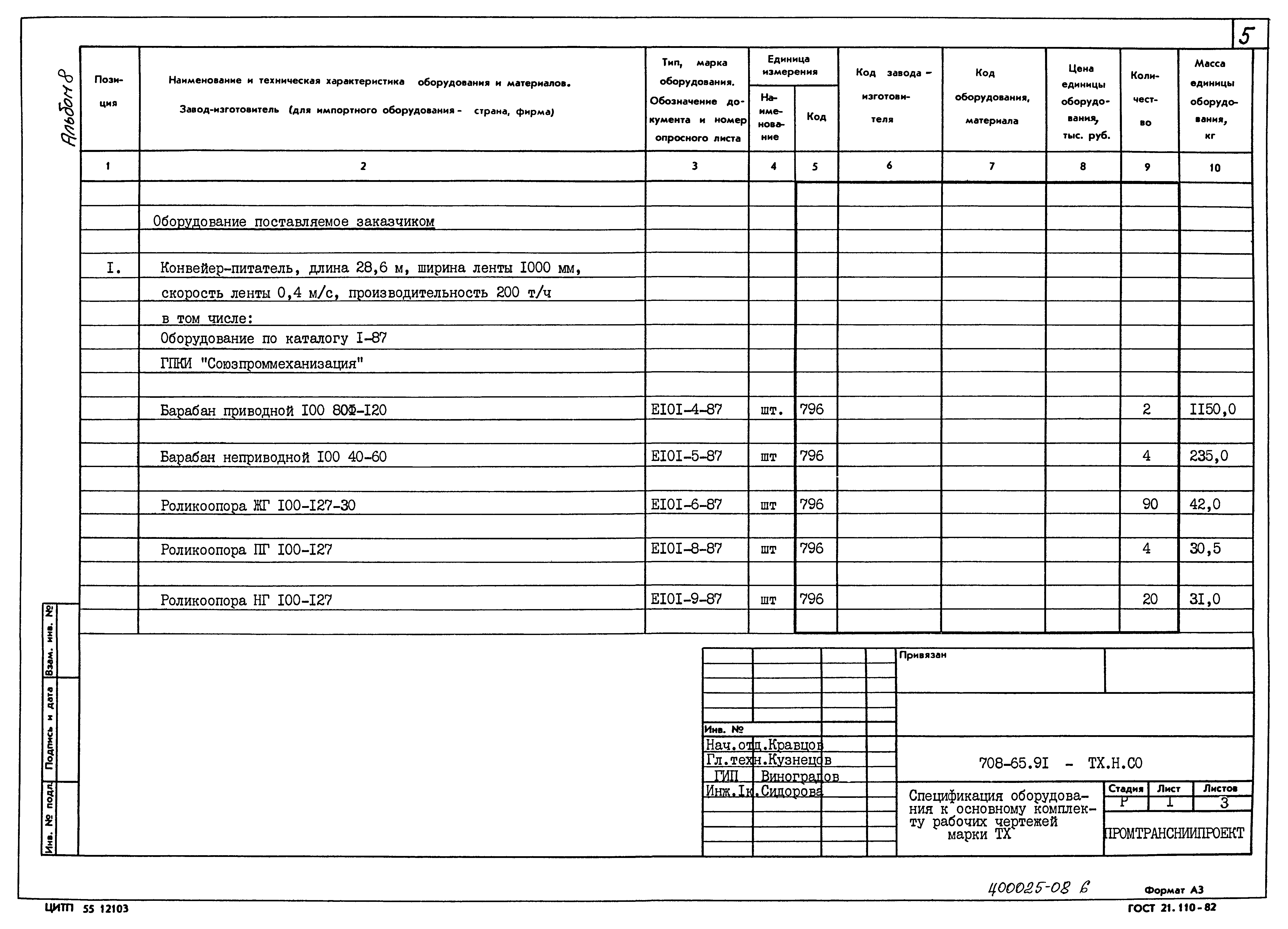 Типовой проект 708-65.91