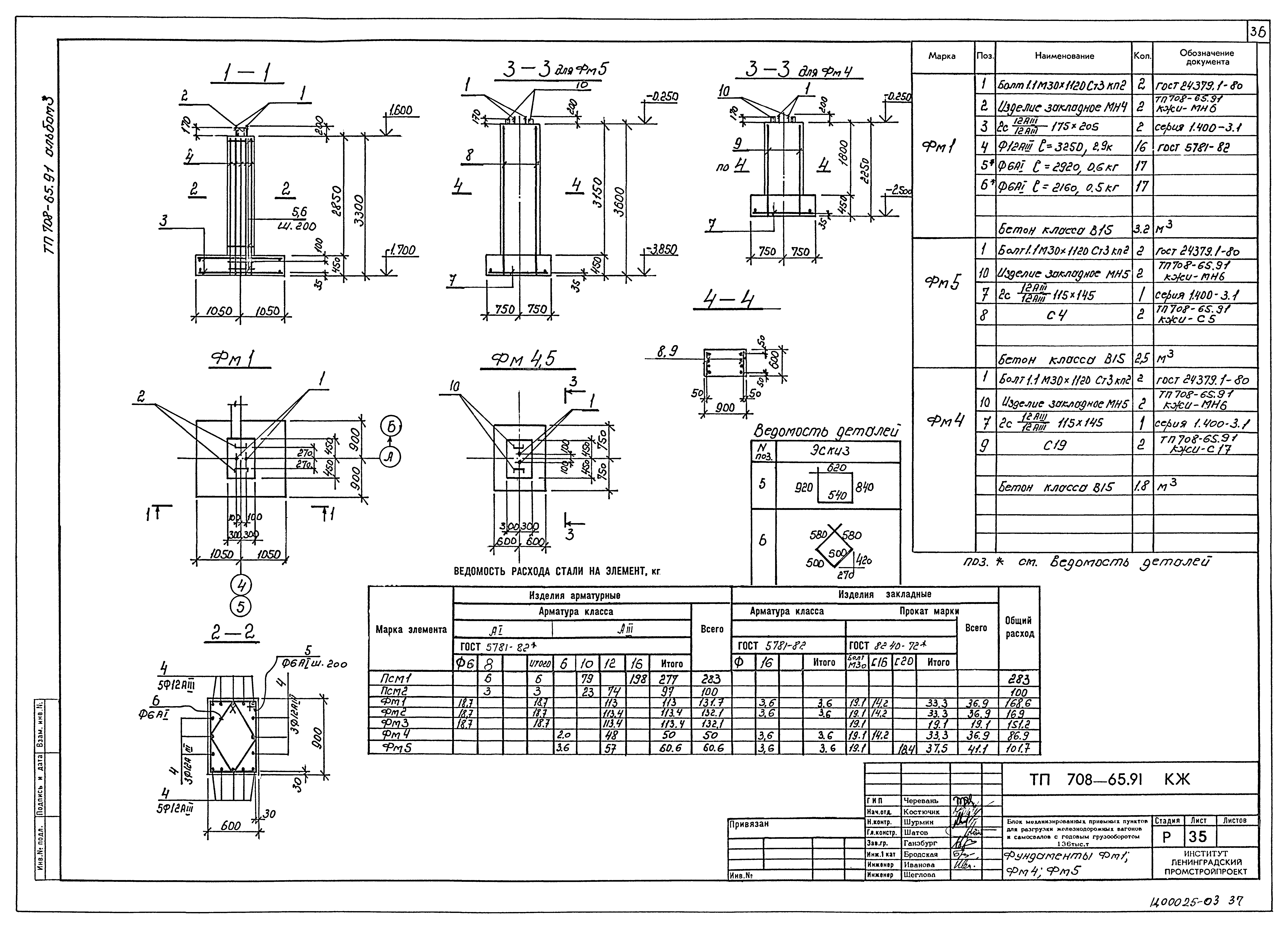 Типовой проект 708-65.91