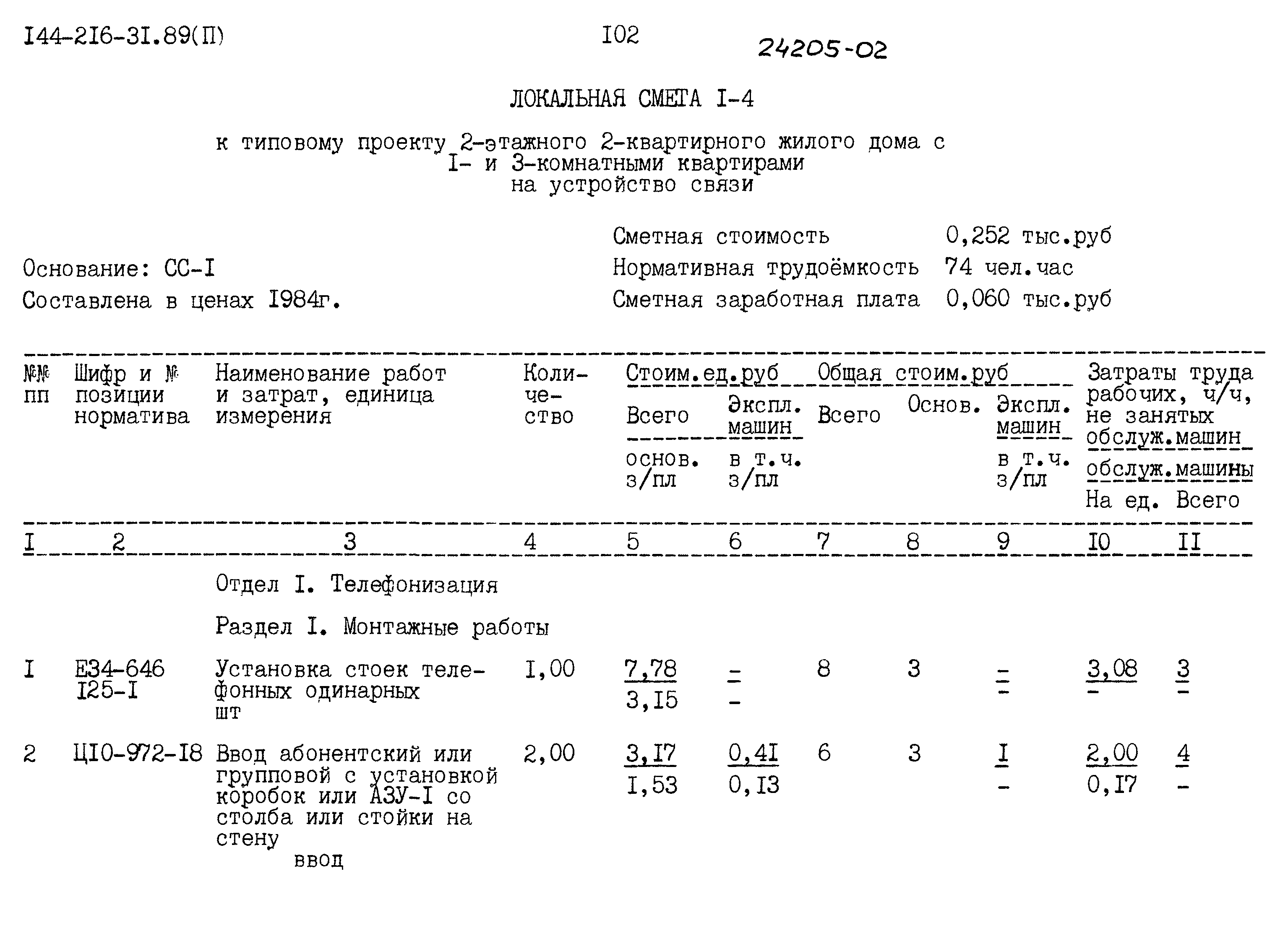 Типовой проект 144-216-31.89