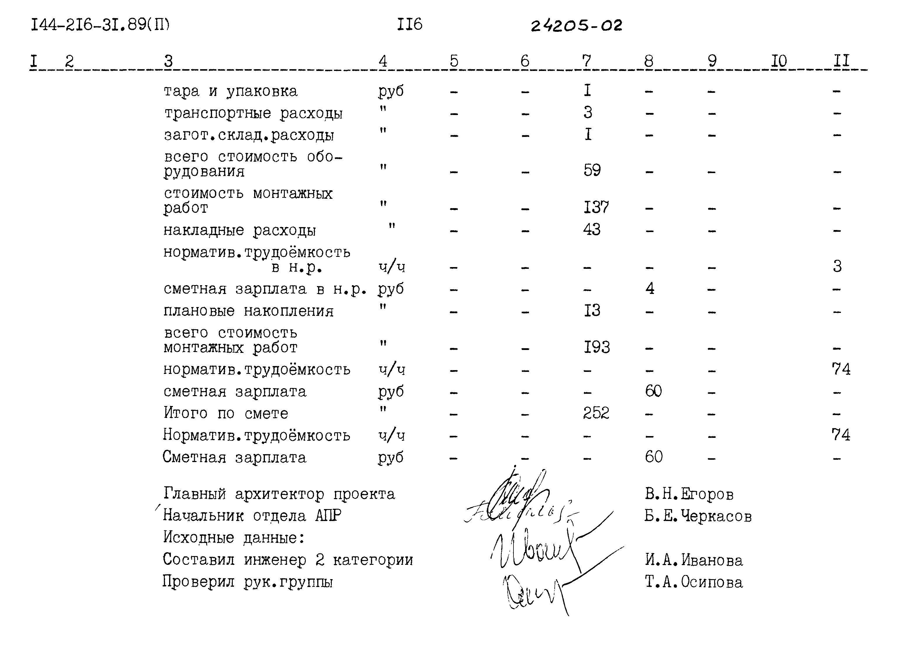 Типовой проект 144-216-31.89