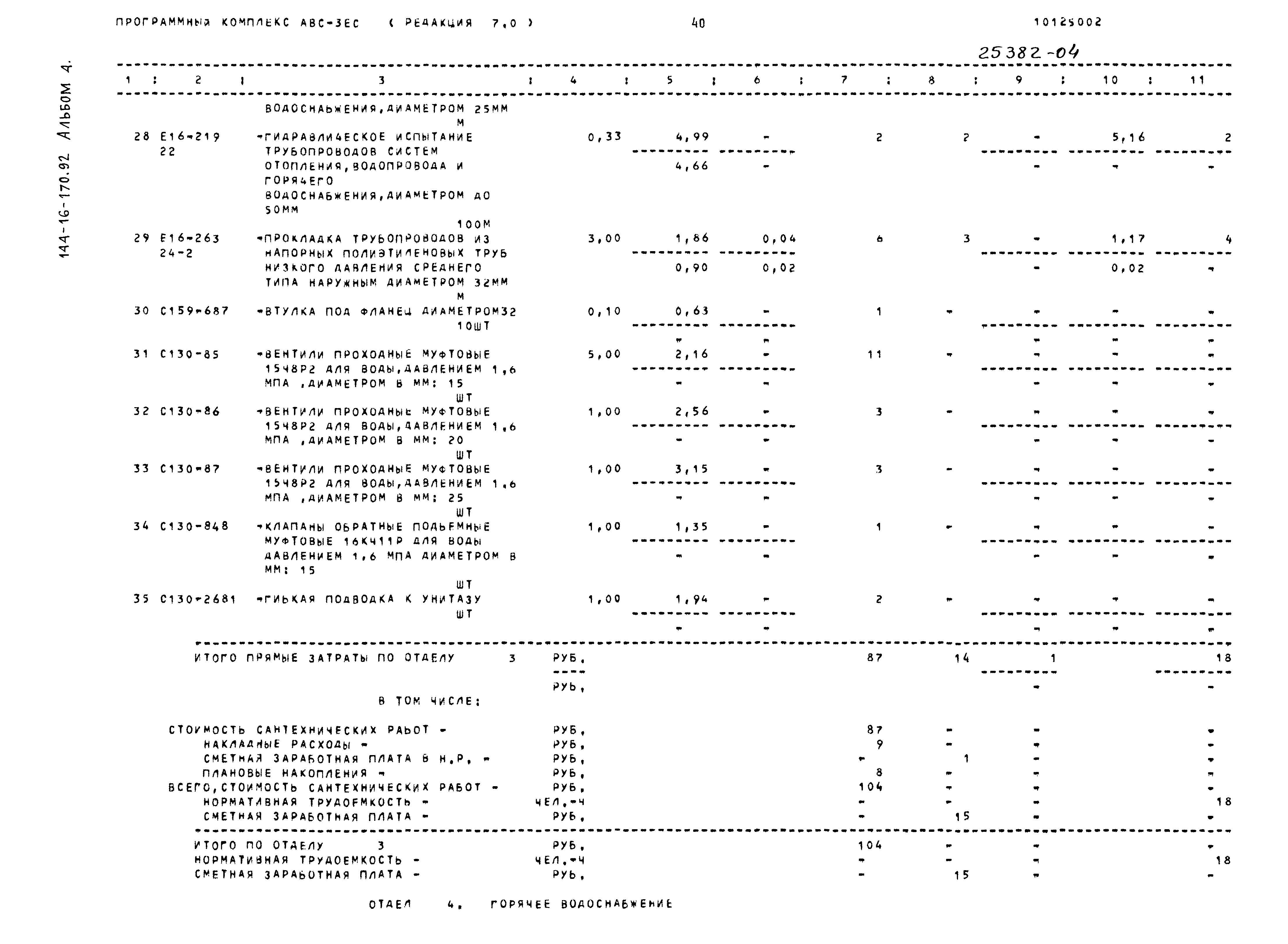 Типовой проект 144-16-170.92