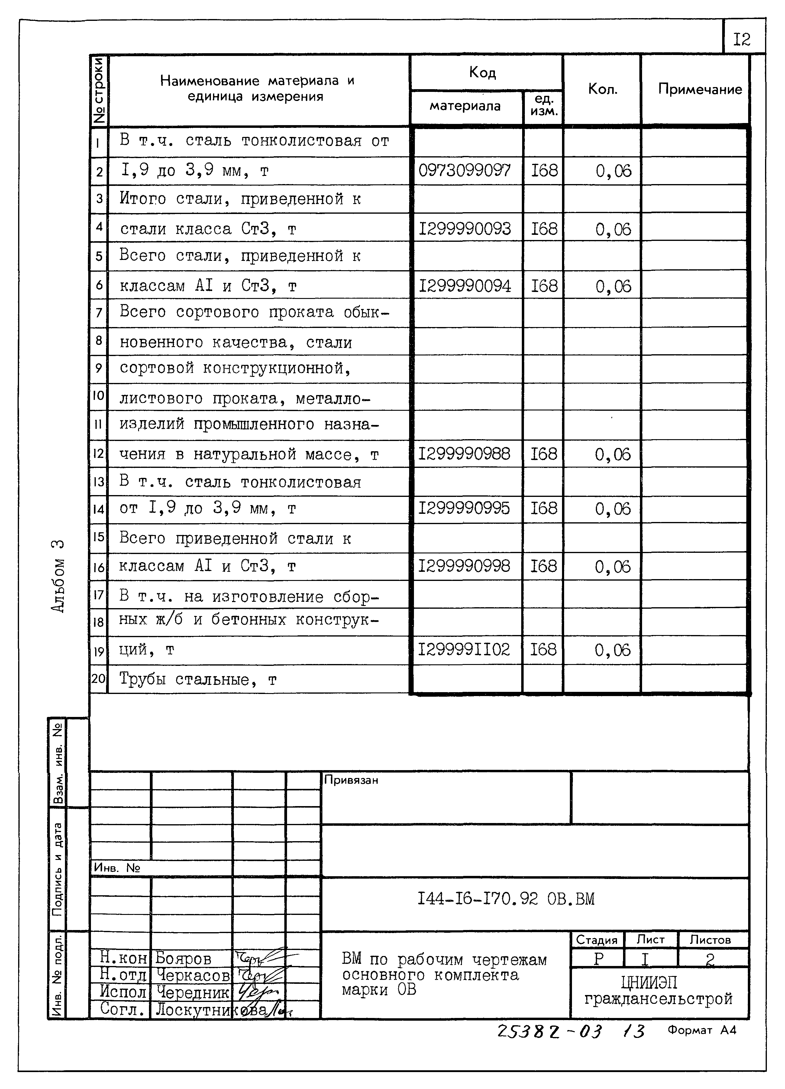 Типовой проект 144-16-170.92