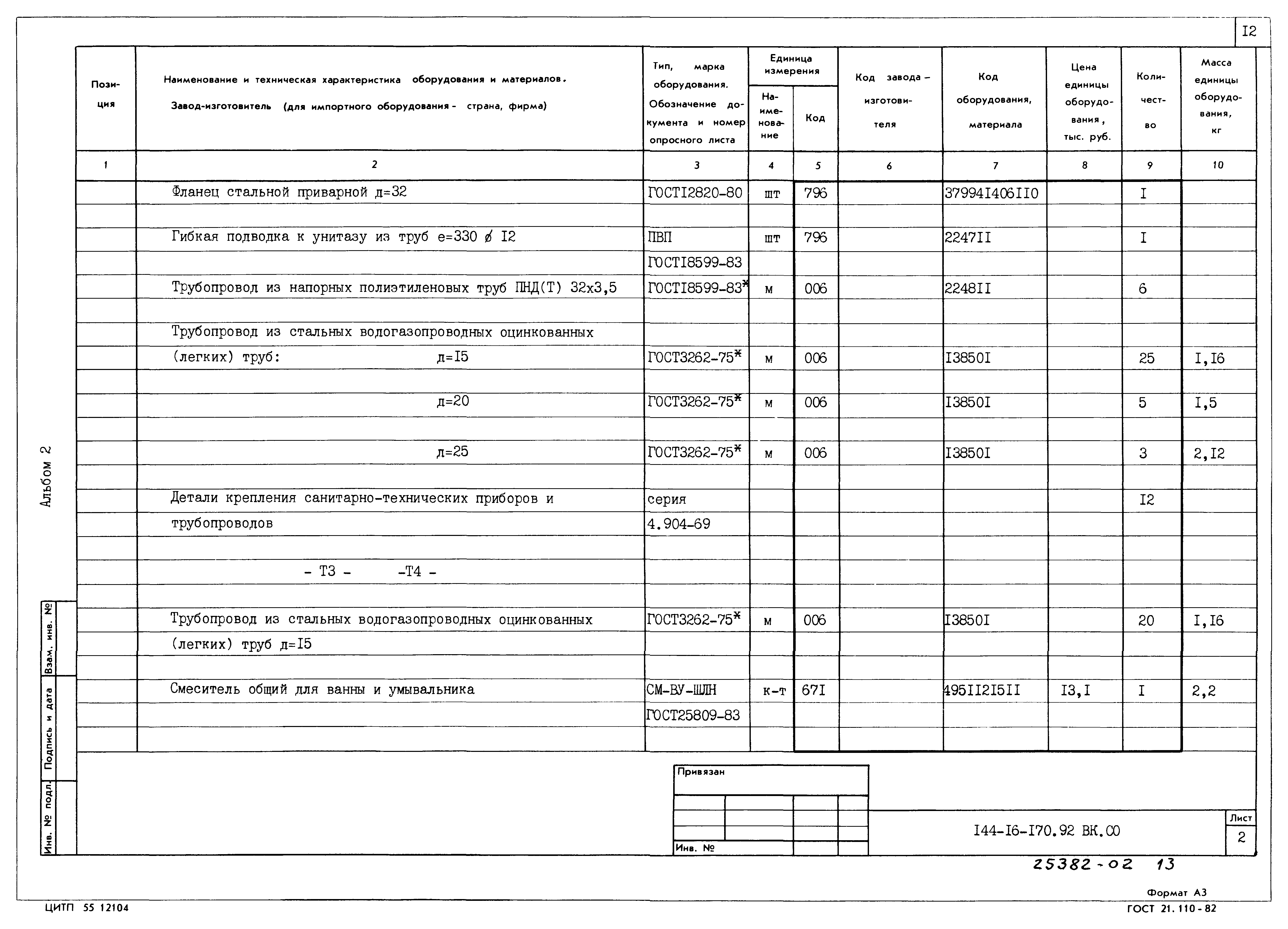 Типовой проект 144-16-170.92