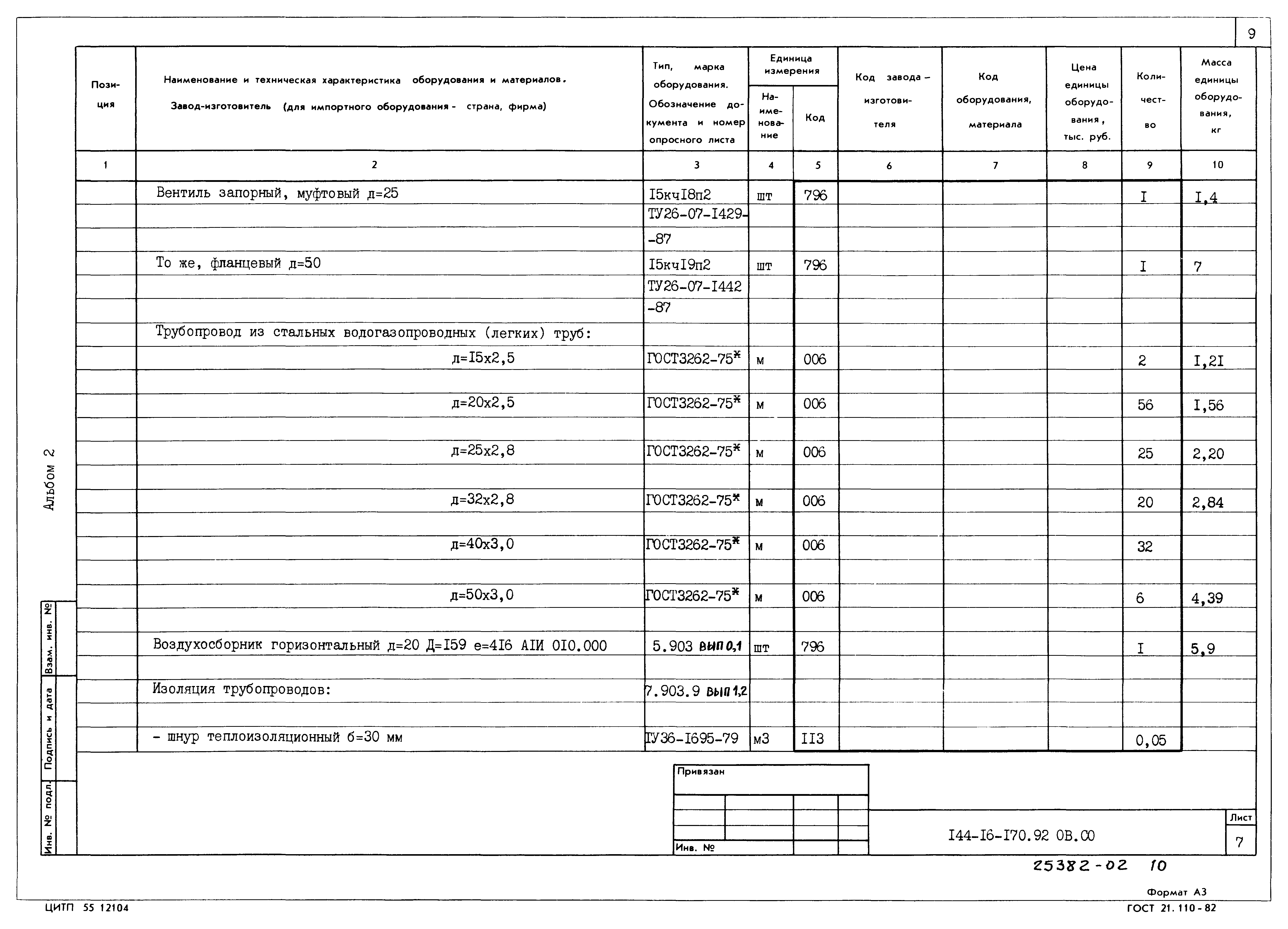 Типовой проект 144-16-170.92