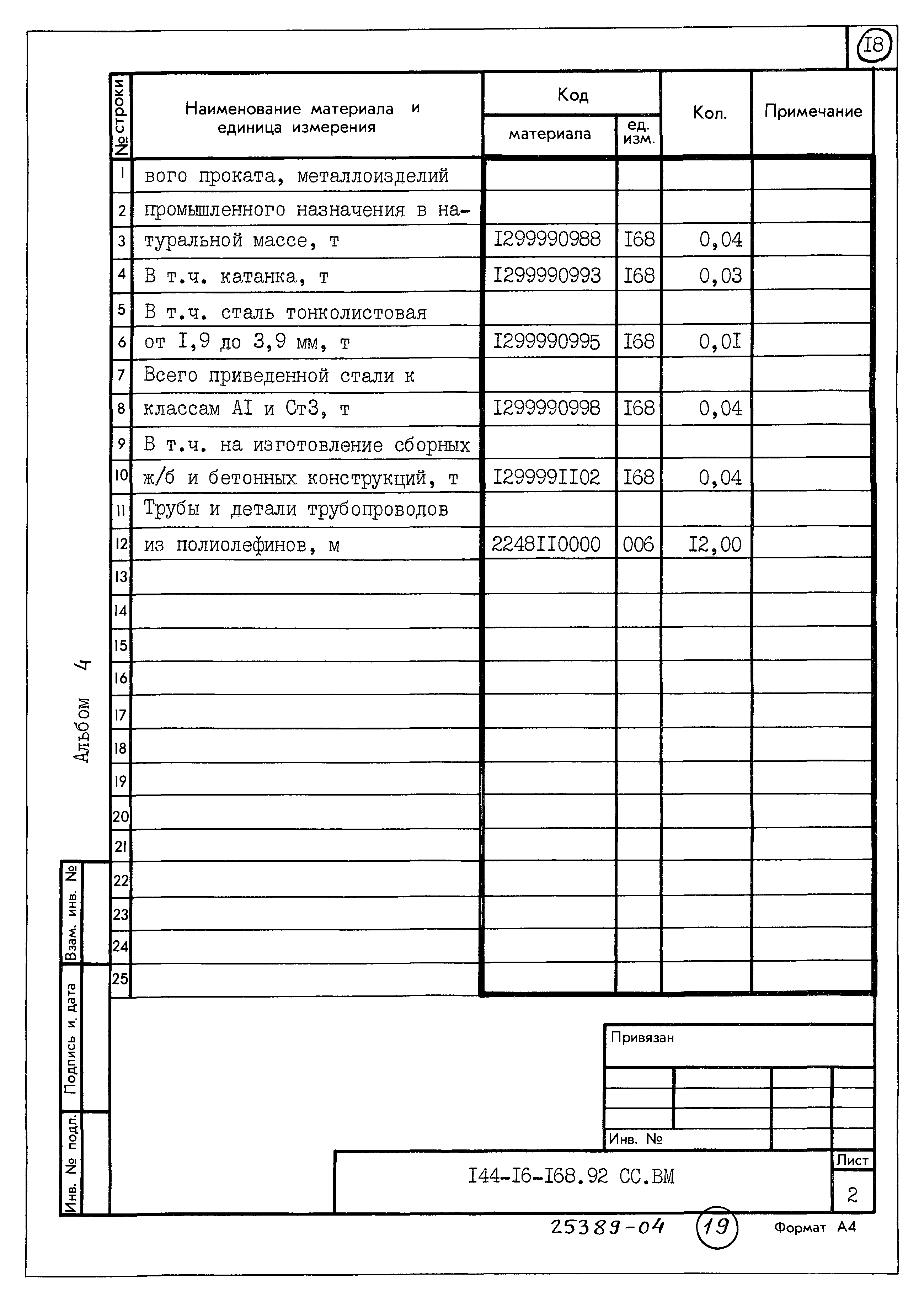 Типовой проект 144-16-168.92