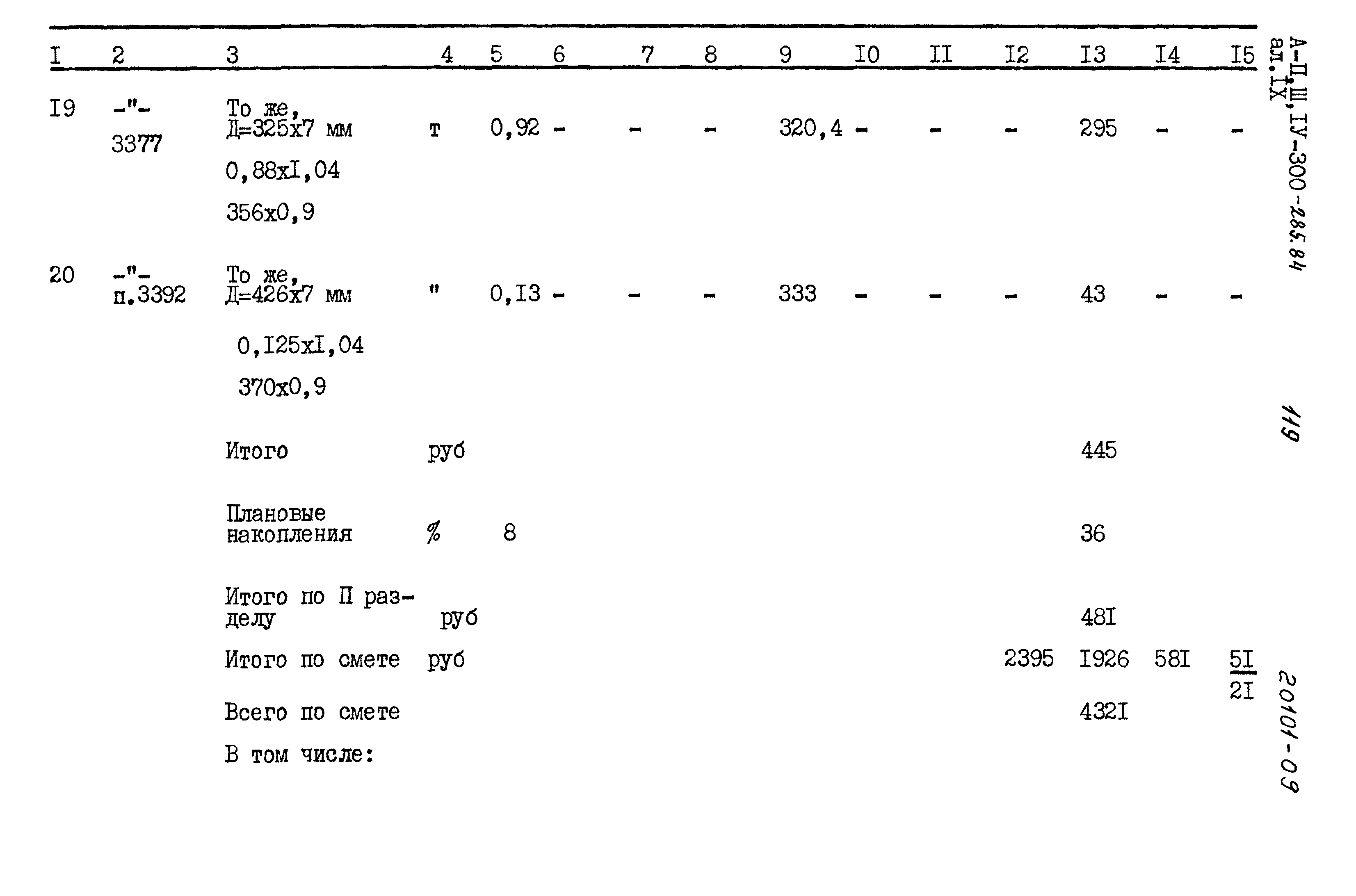 Типовой проект А-II,III,IV-300-285.84