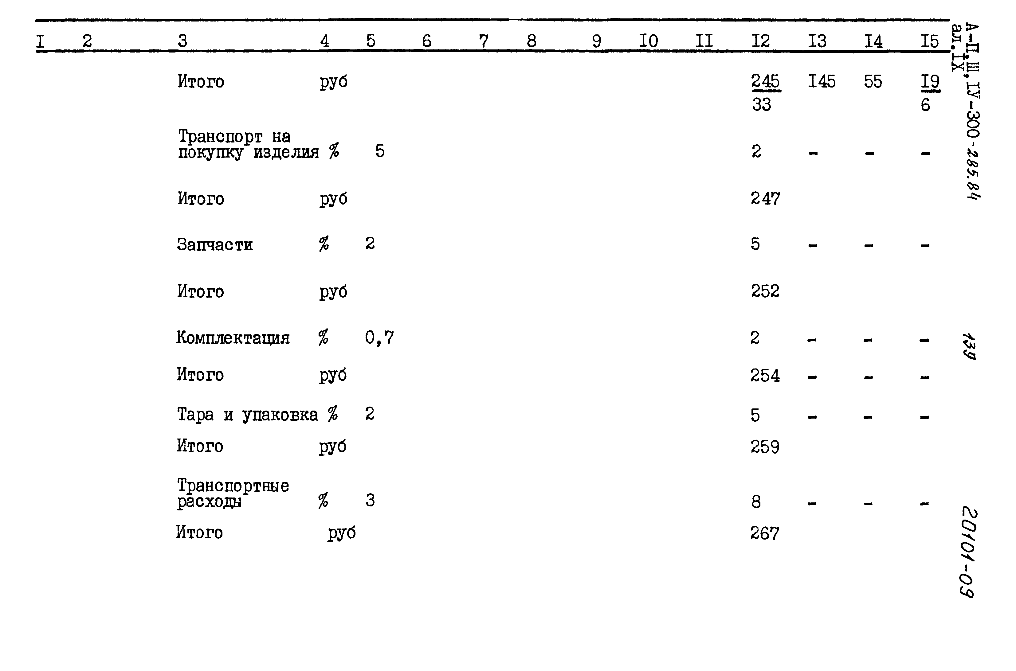 Типовой проект А-II,III,IV-300-285.84
