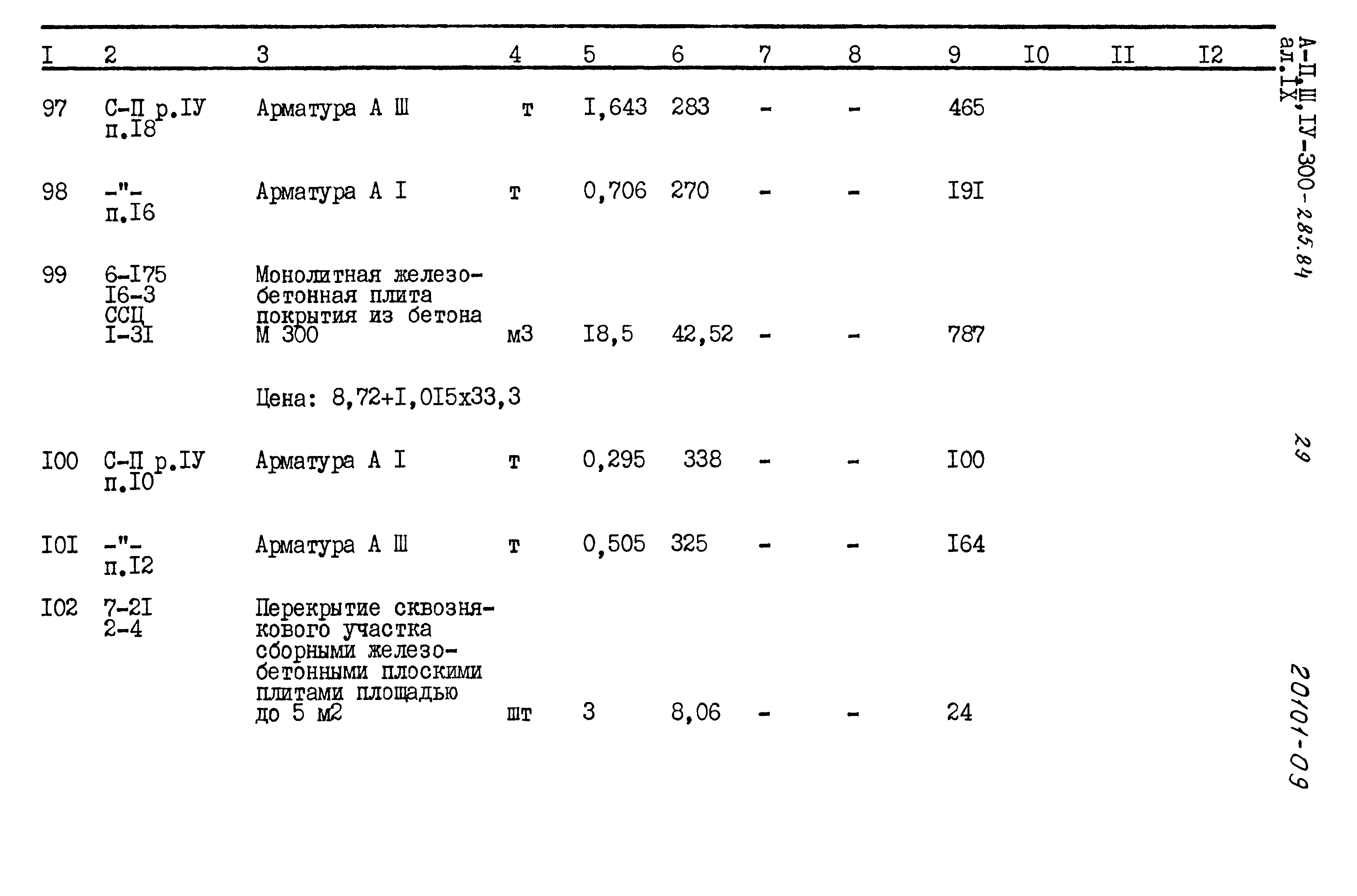 Типовой проект А-II,III,IV-300-285.84