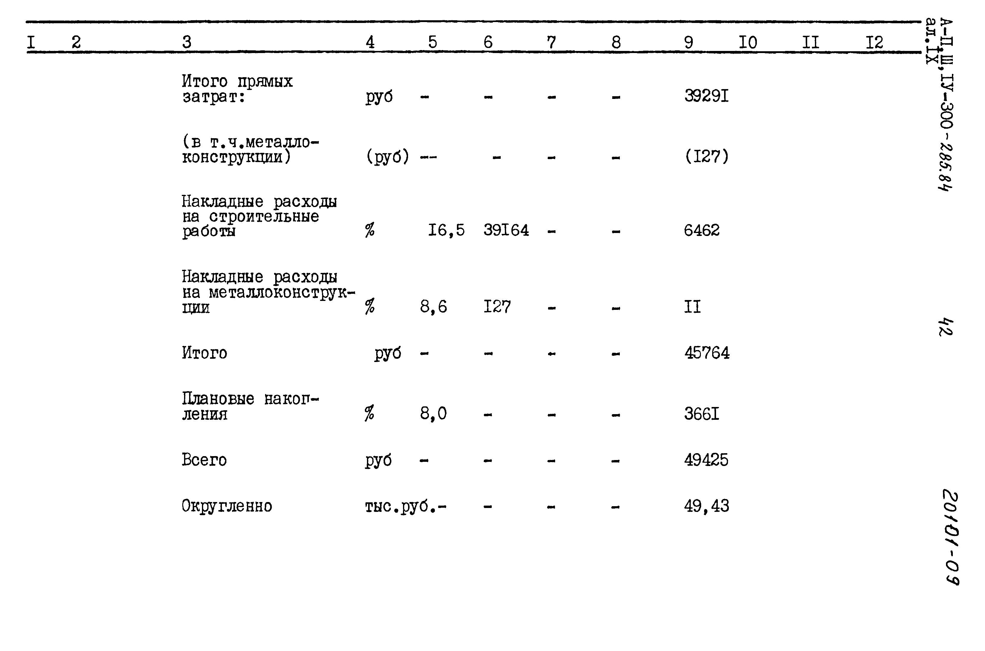 Типовой проект А-II,III,IV-300-285.84