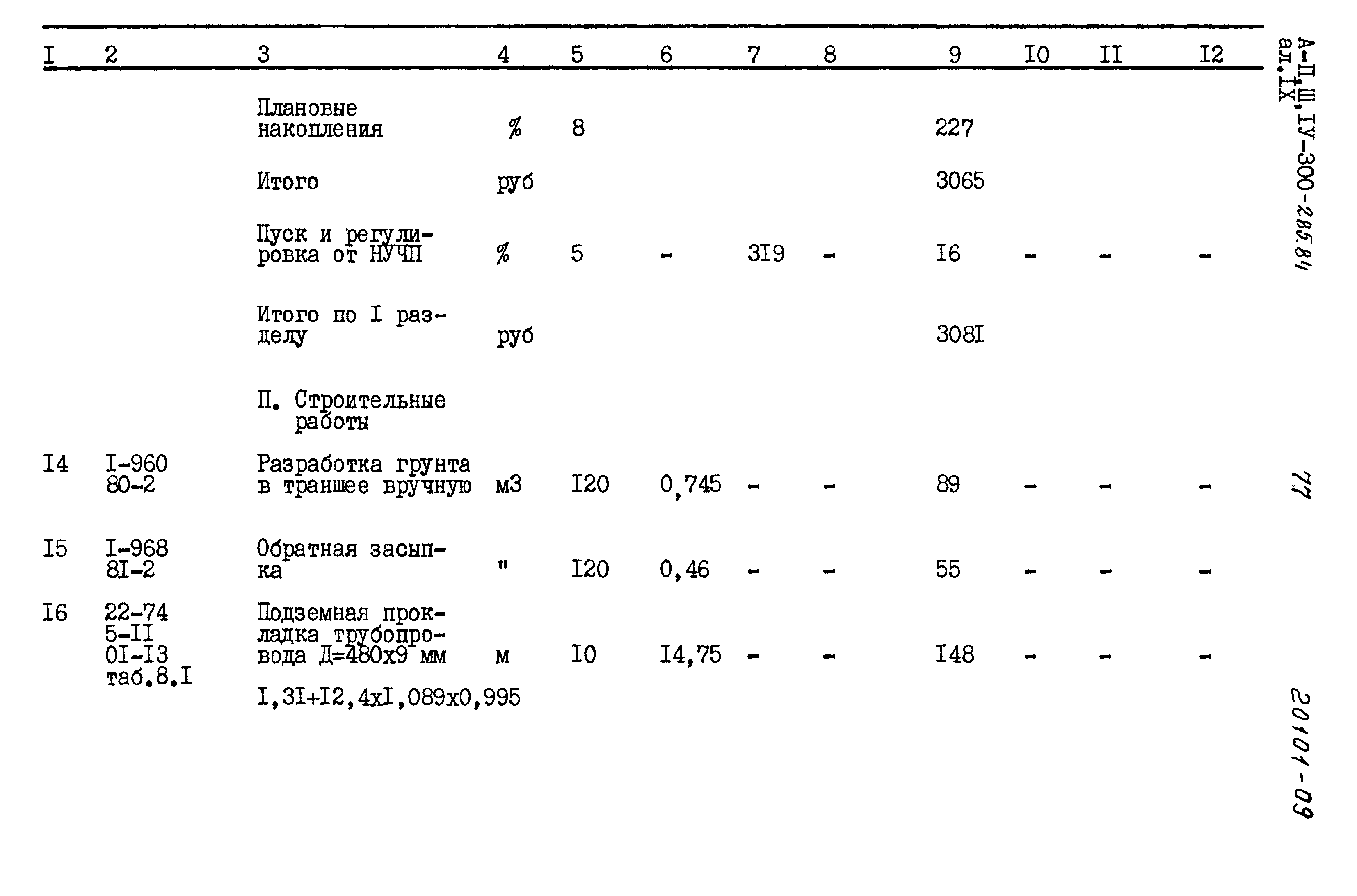 Типовой проект А-II,III,IV-300-285.84