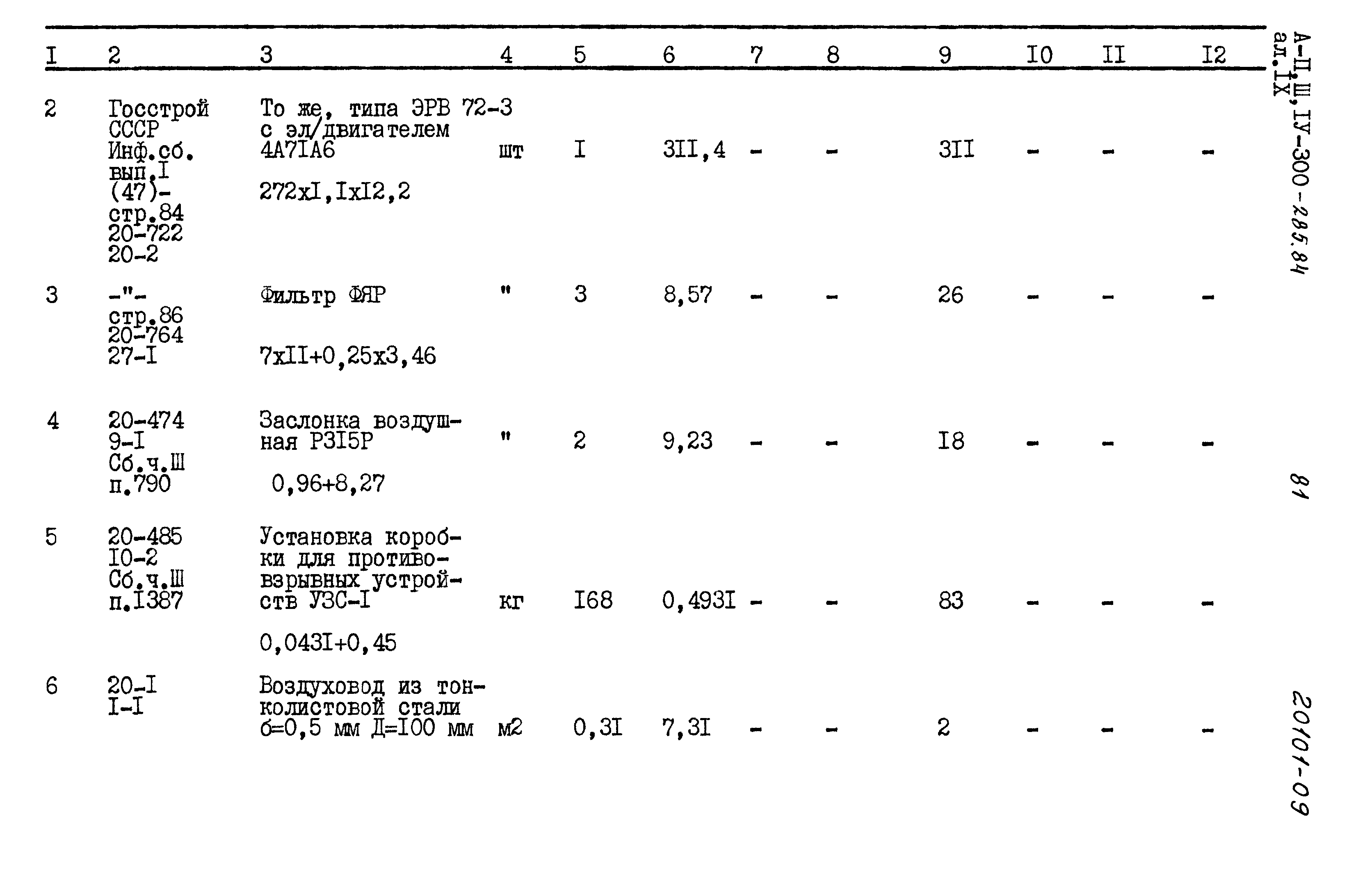 Типовой проект А-II,III,IV-300-285.84