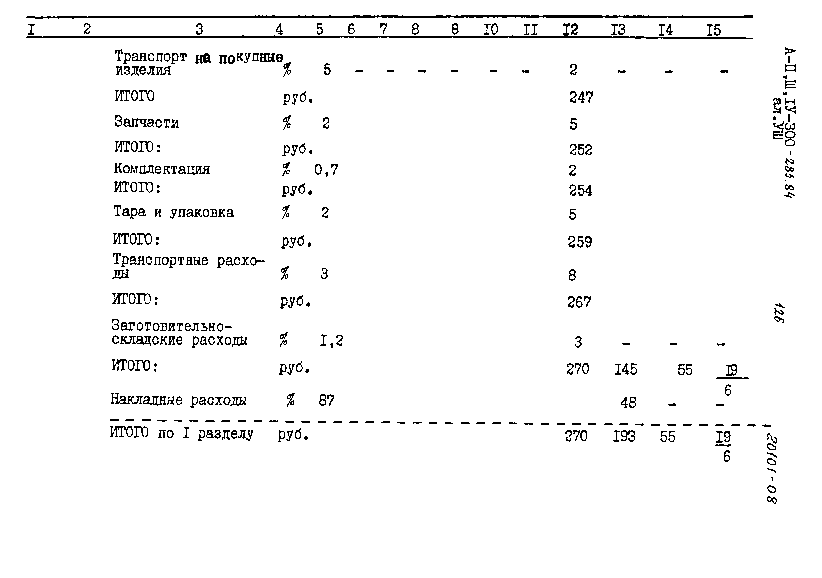 Типовой проект А-II,III,IV-300-285.84