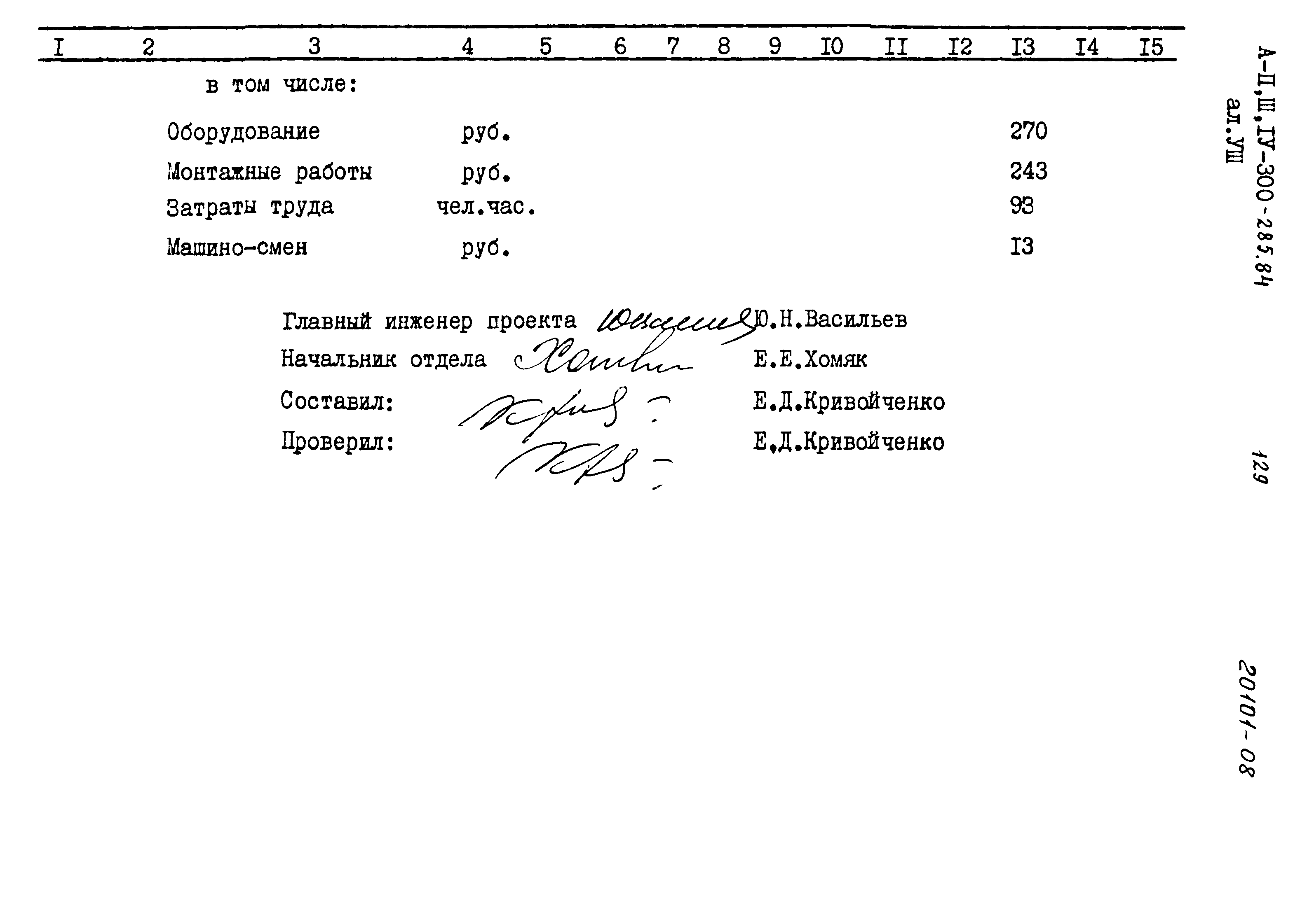 Типовой проект А-II,III,IV-300-285.84