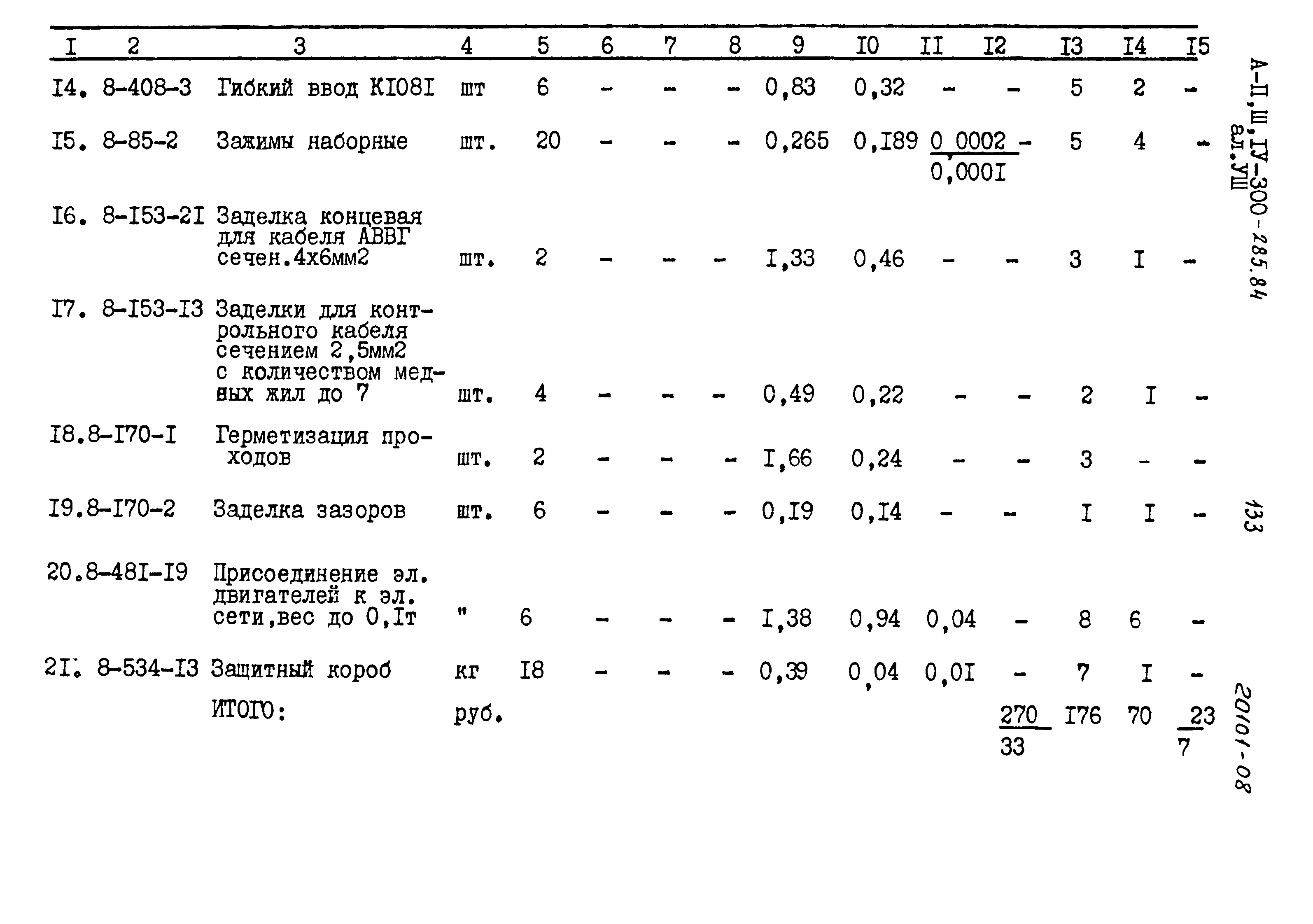 Типовой проект А-II,III,IV-300-285.84