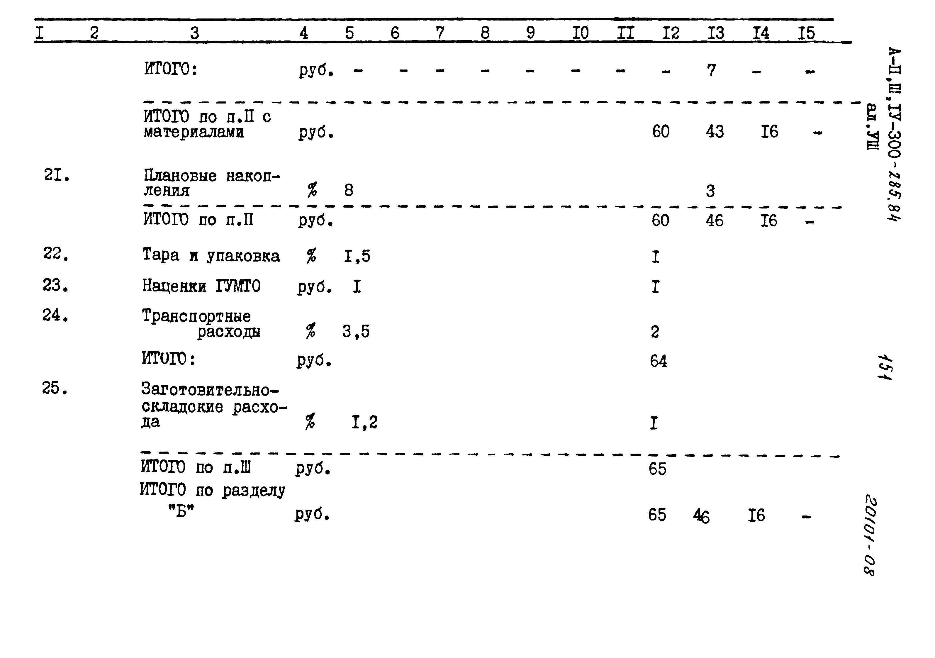 Типовой проект А-II,III,IV-300-285.84
