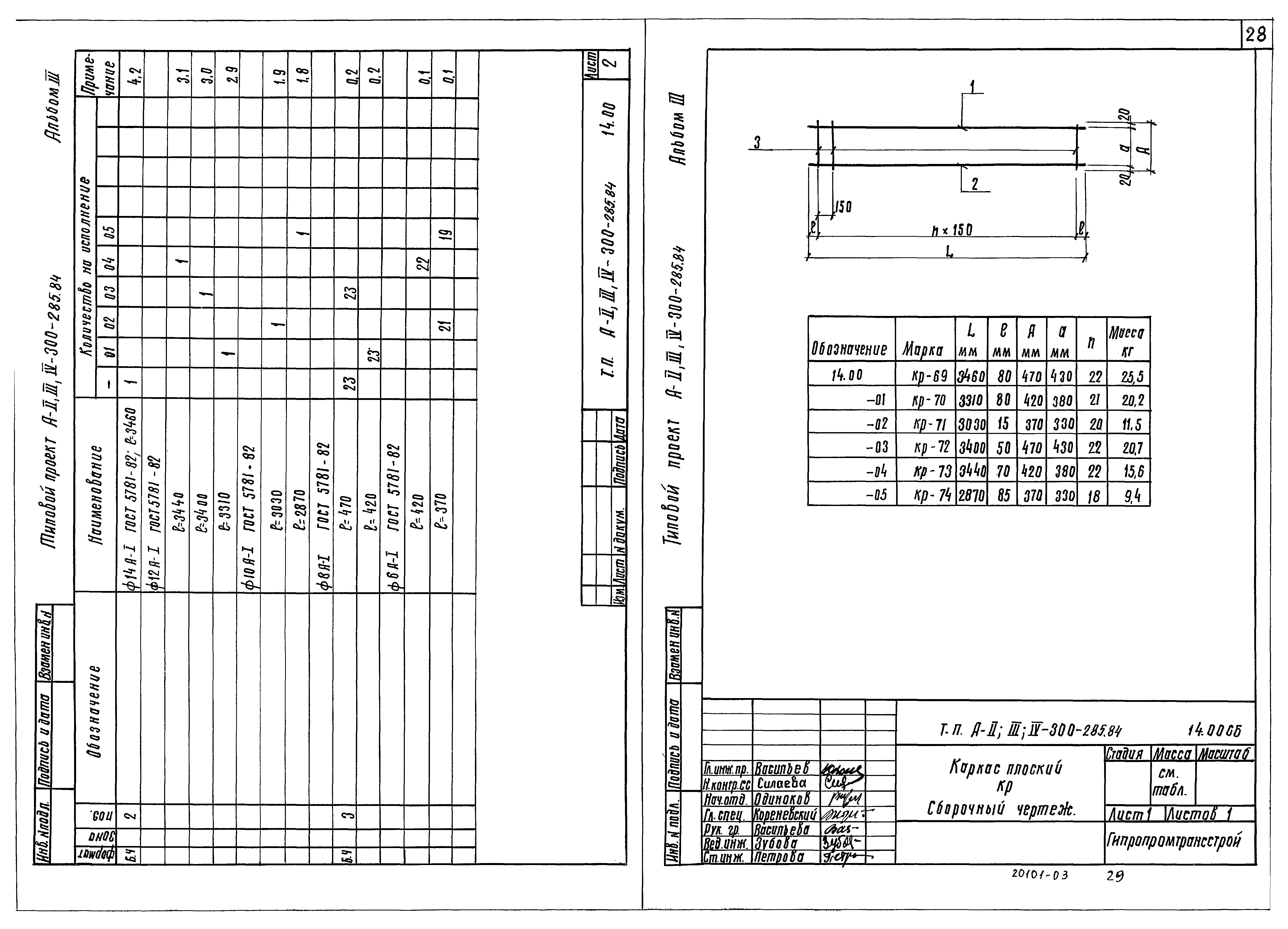 Типовой проект А-II,III,IV-300-285.84