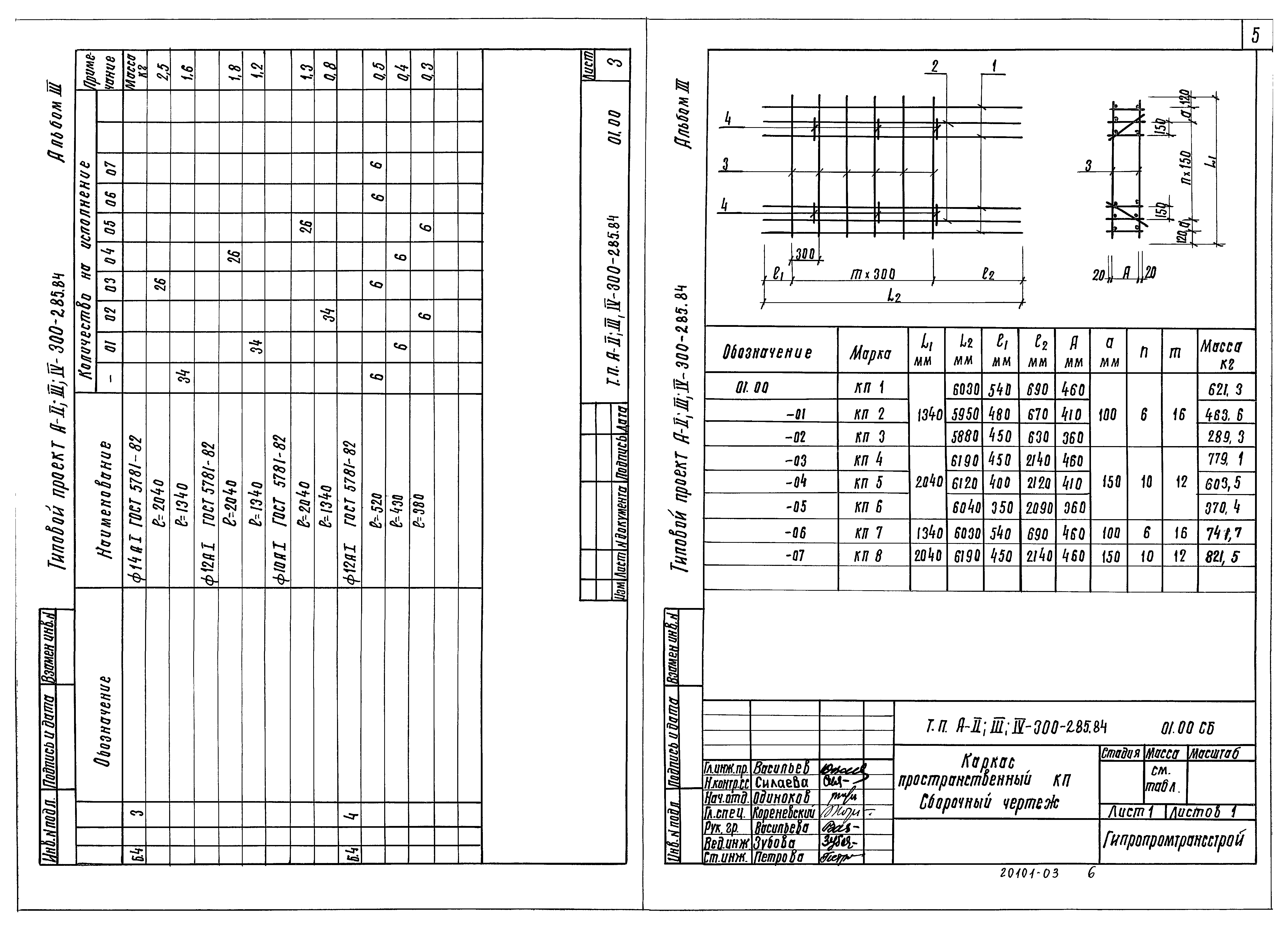 Типовой проект А-II,III,IV-300-285.84