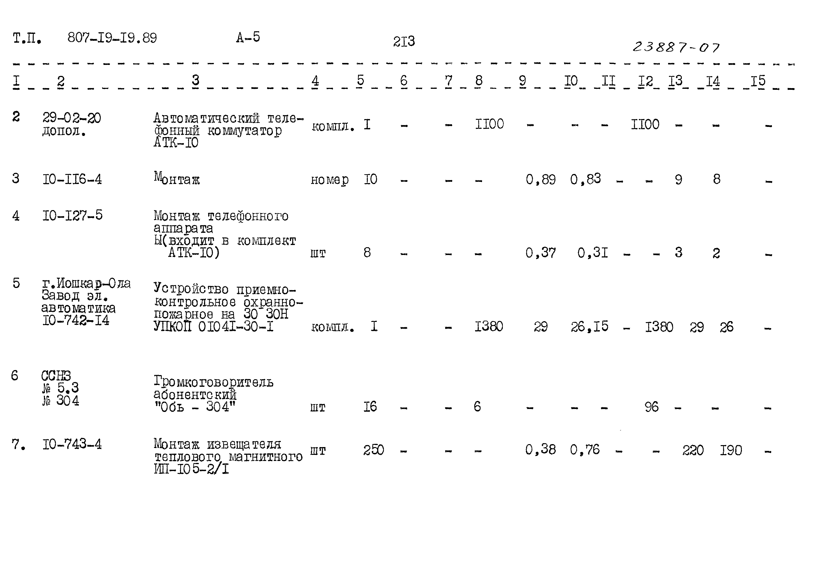 Типовой проект 807-19-19.89