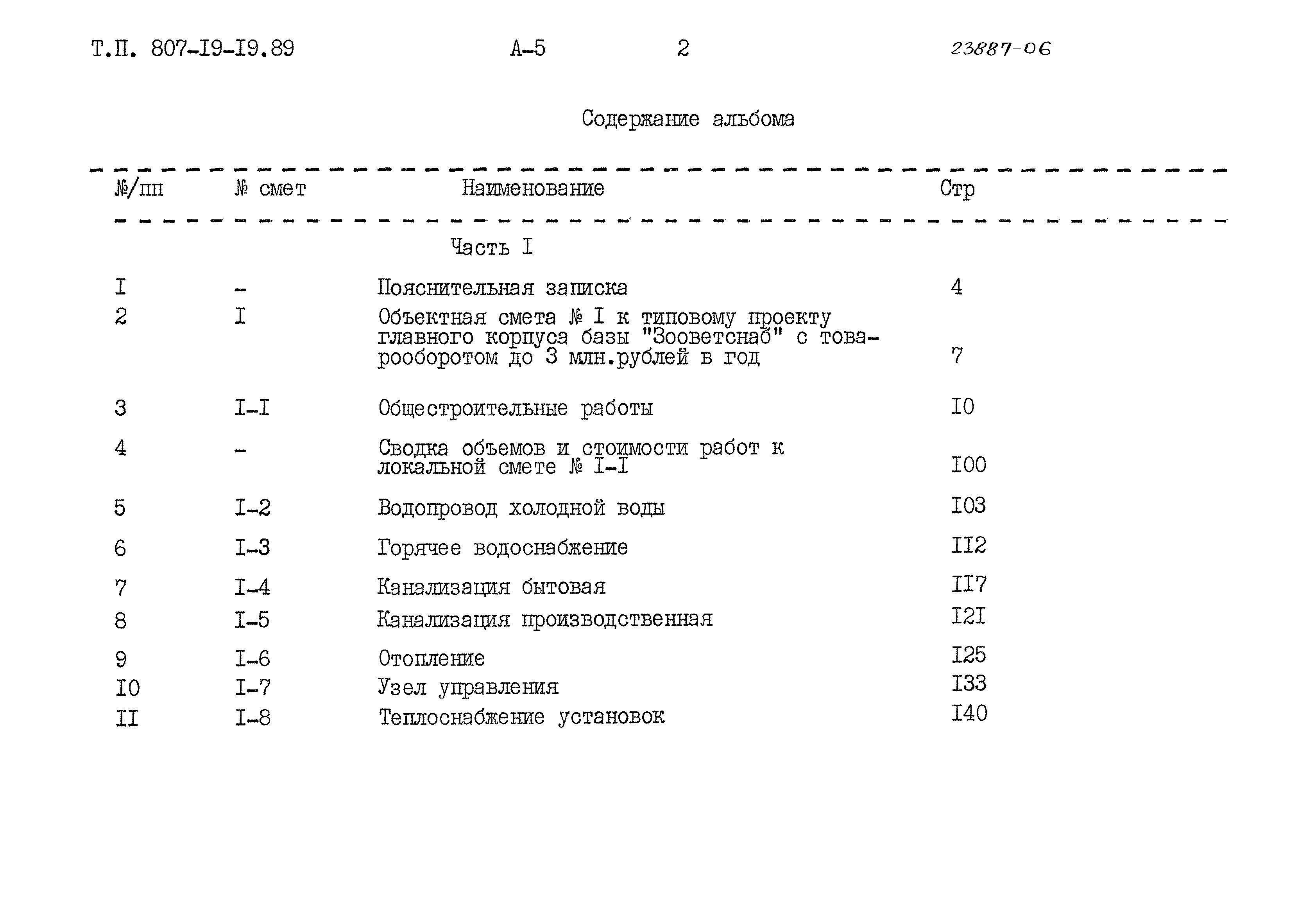 Типовой проект 807-19-19.89
