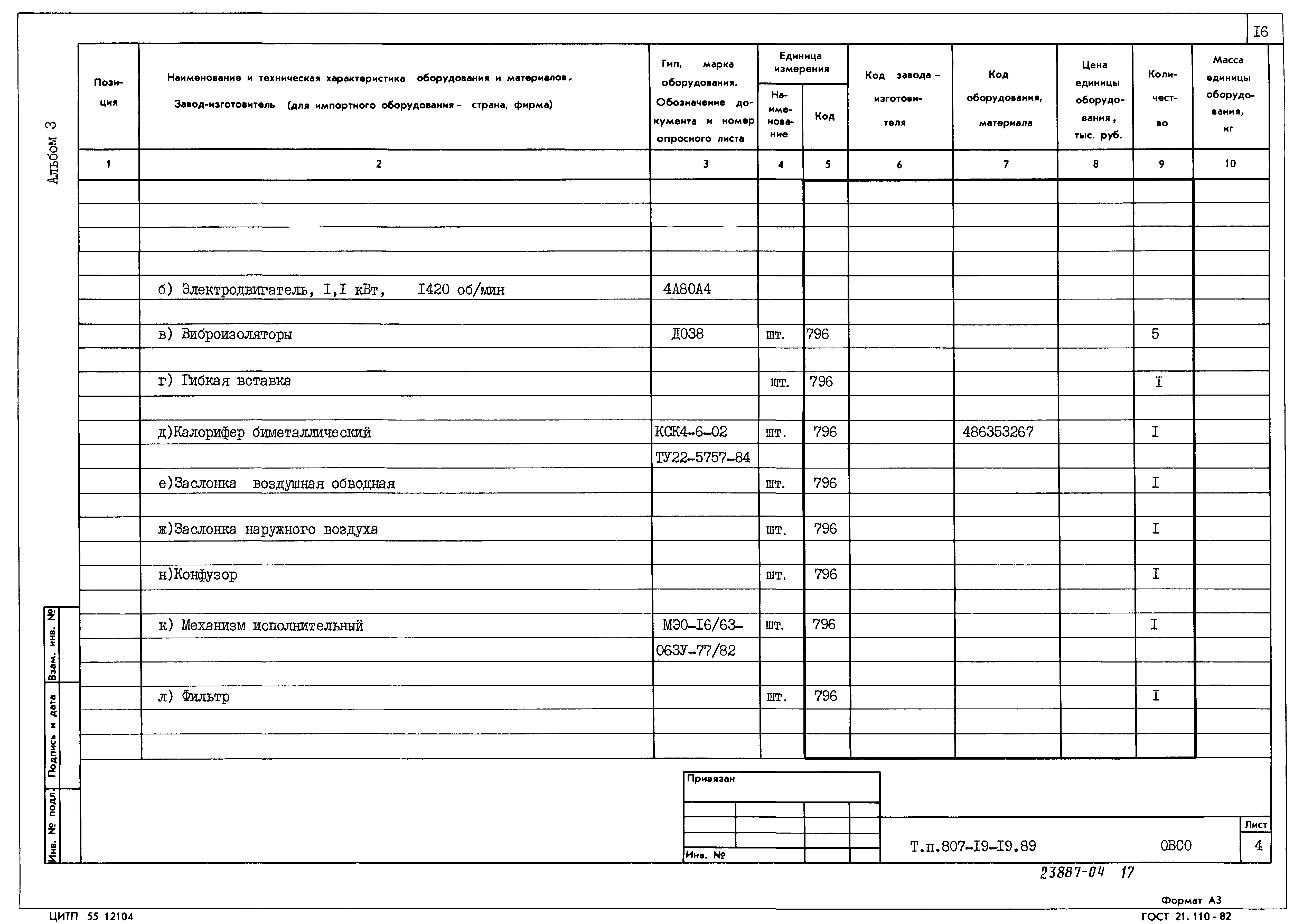 Типовой проект 807-19-19.89