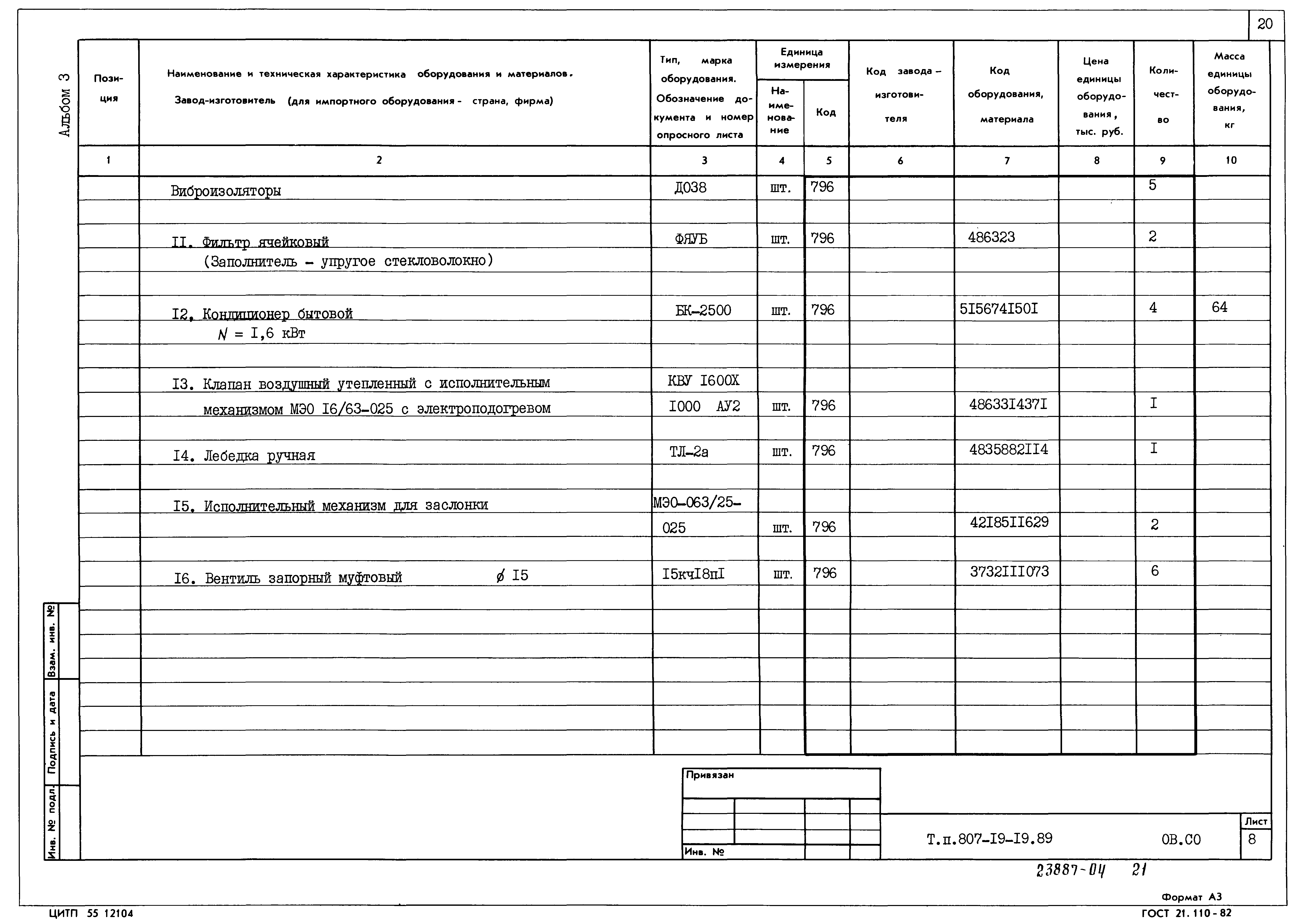 Типовой проект 807-19-19.89
