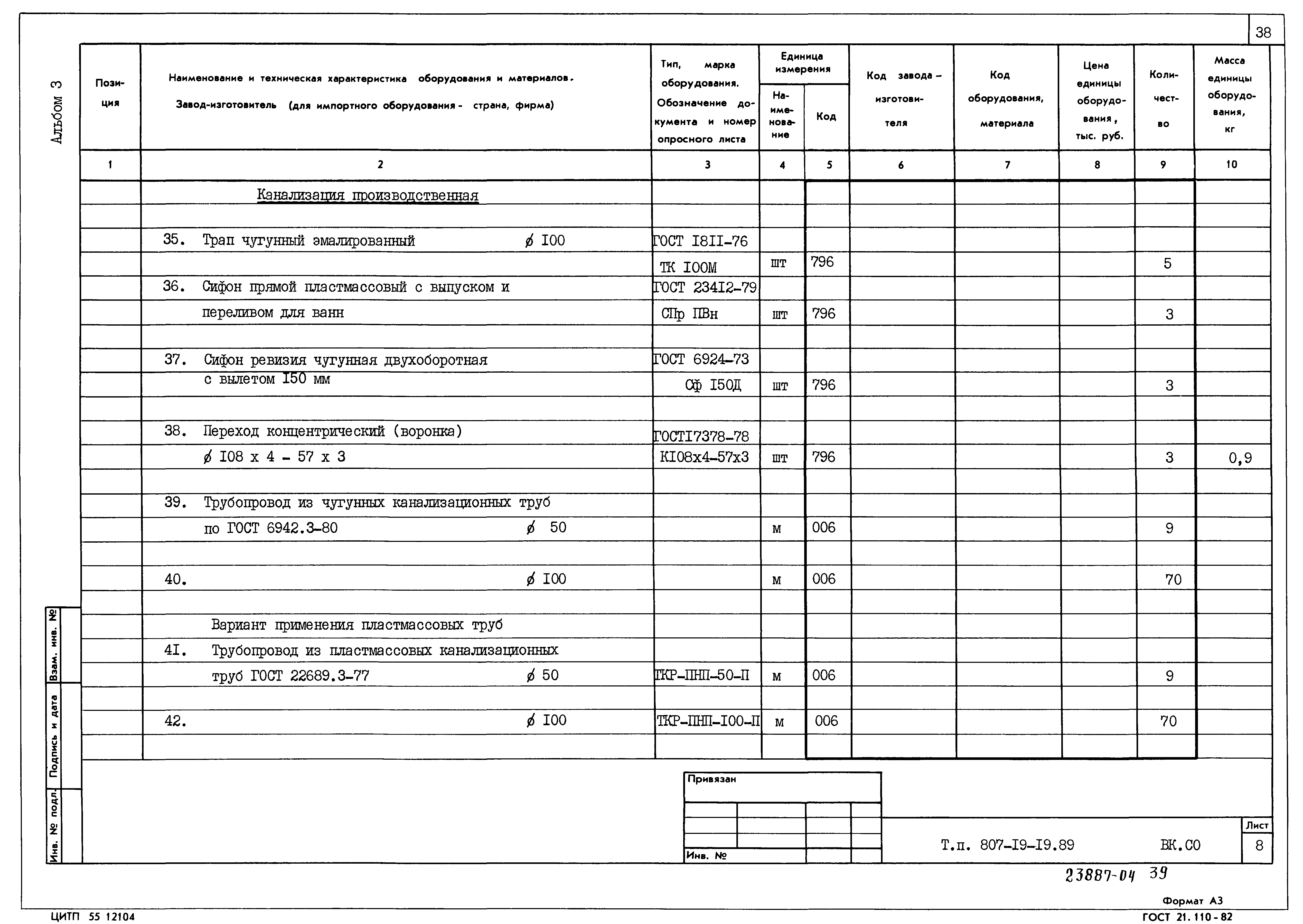 Типовой проект 807-19-19.89