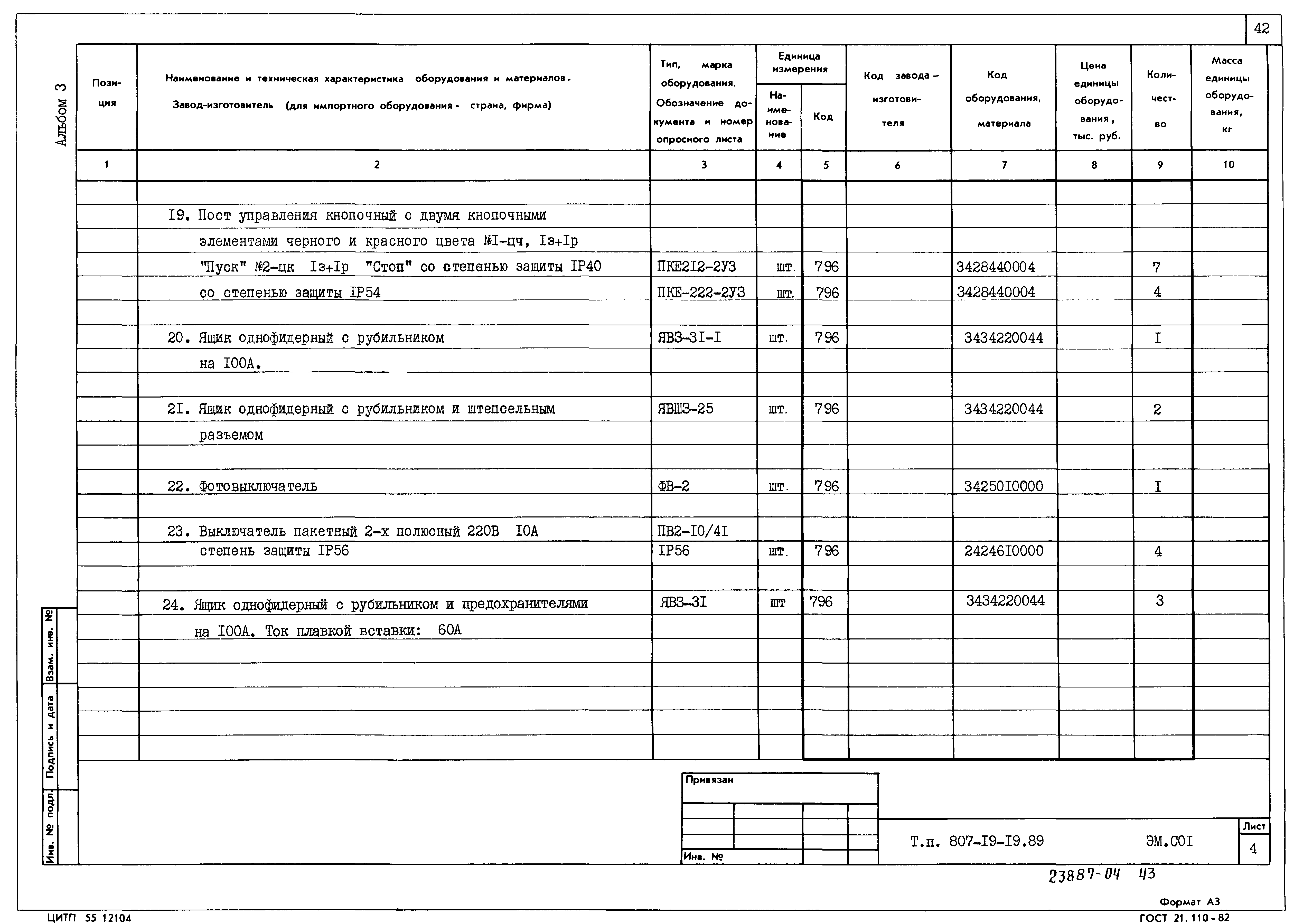 Типовой проект 807-19-19.89