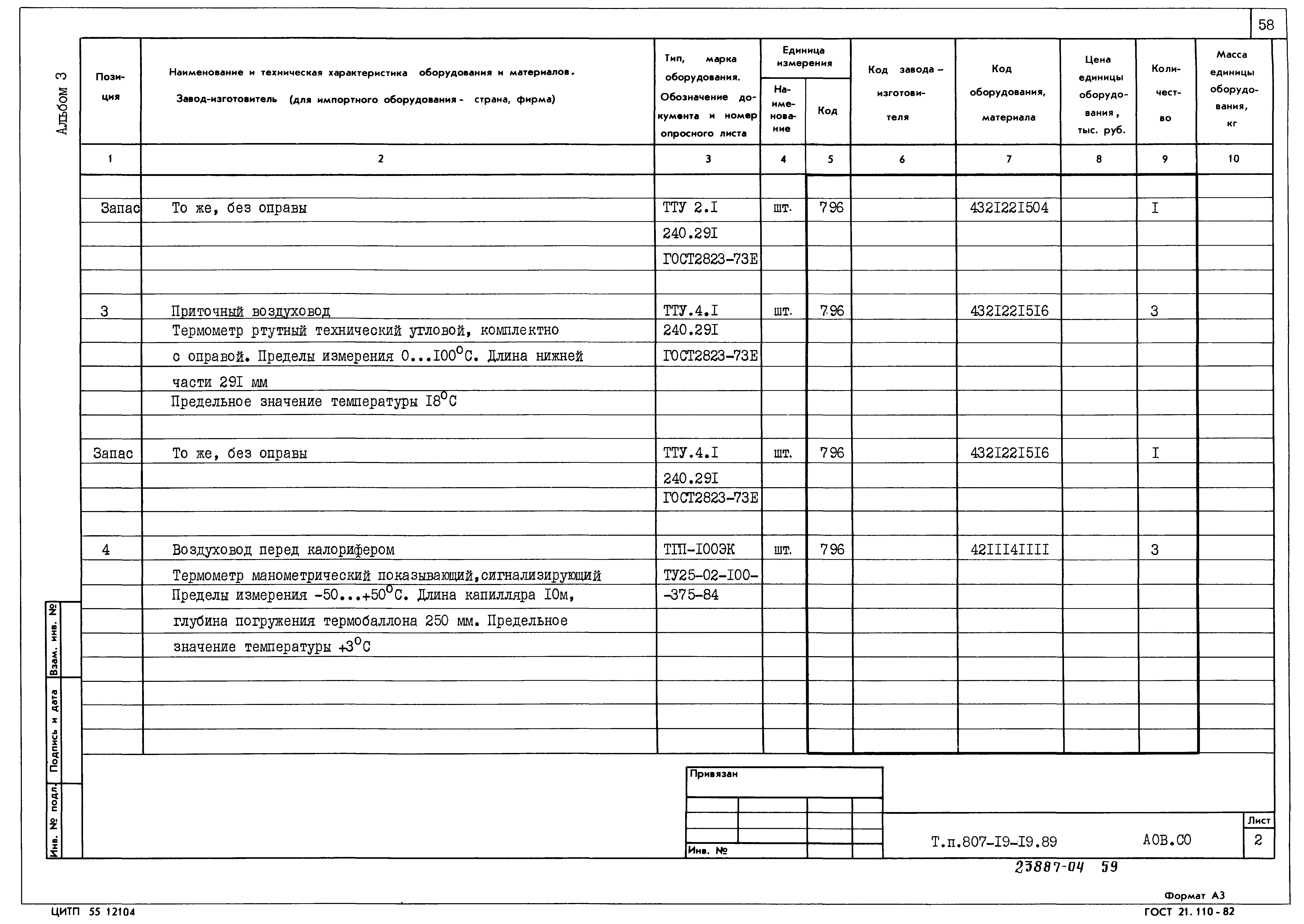 Типовой проект 807-19-19.89