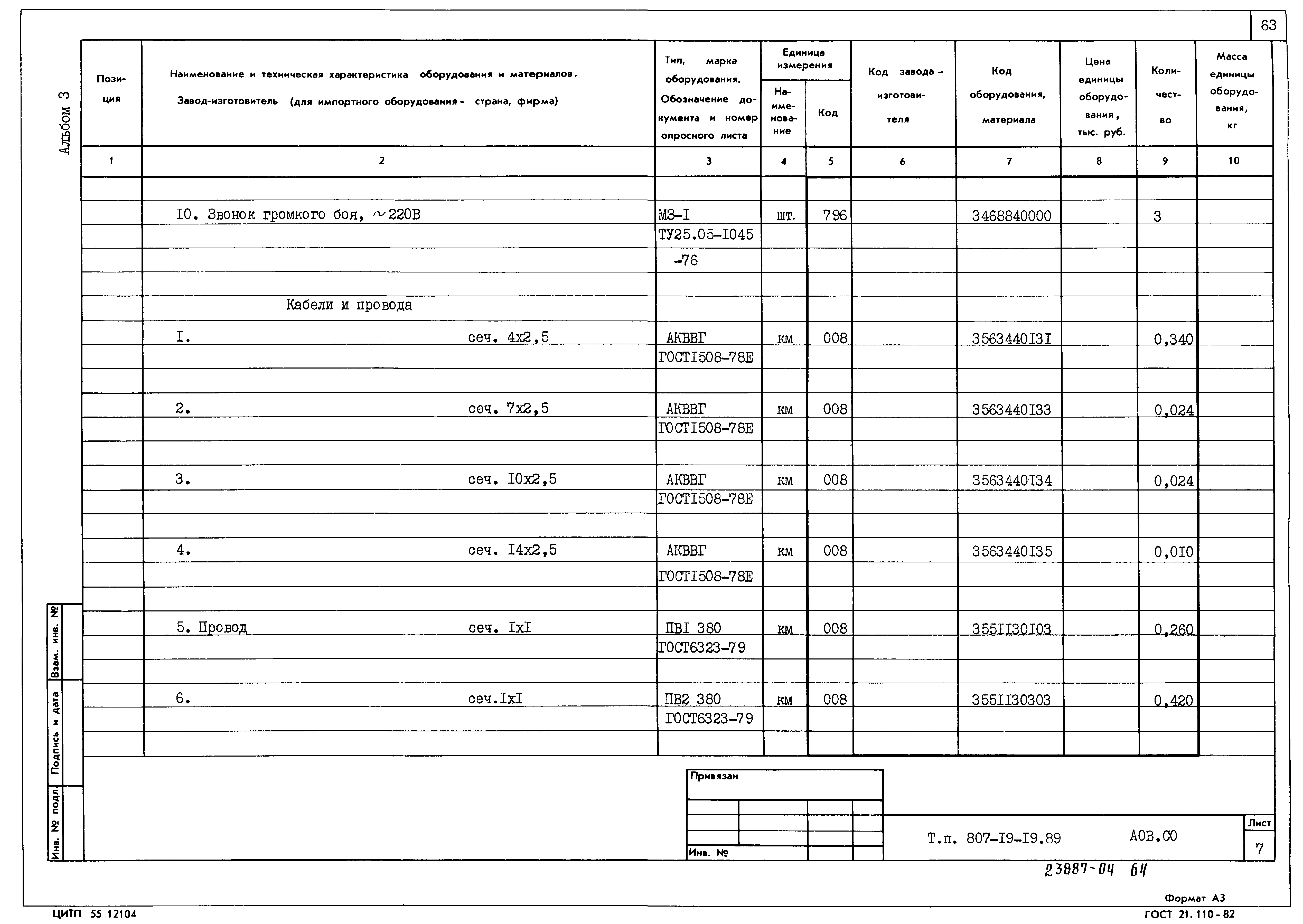 Типовой проект 807-19-19.89