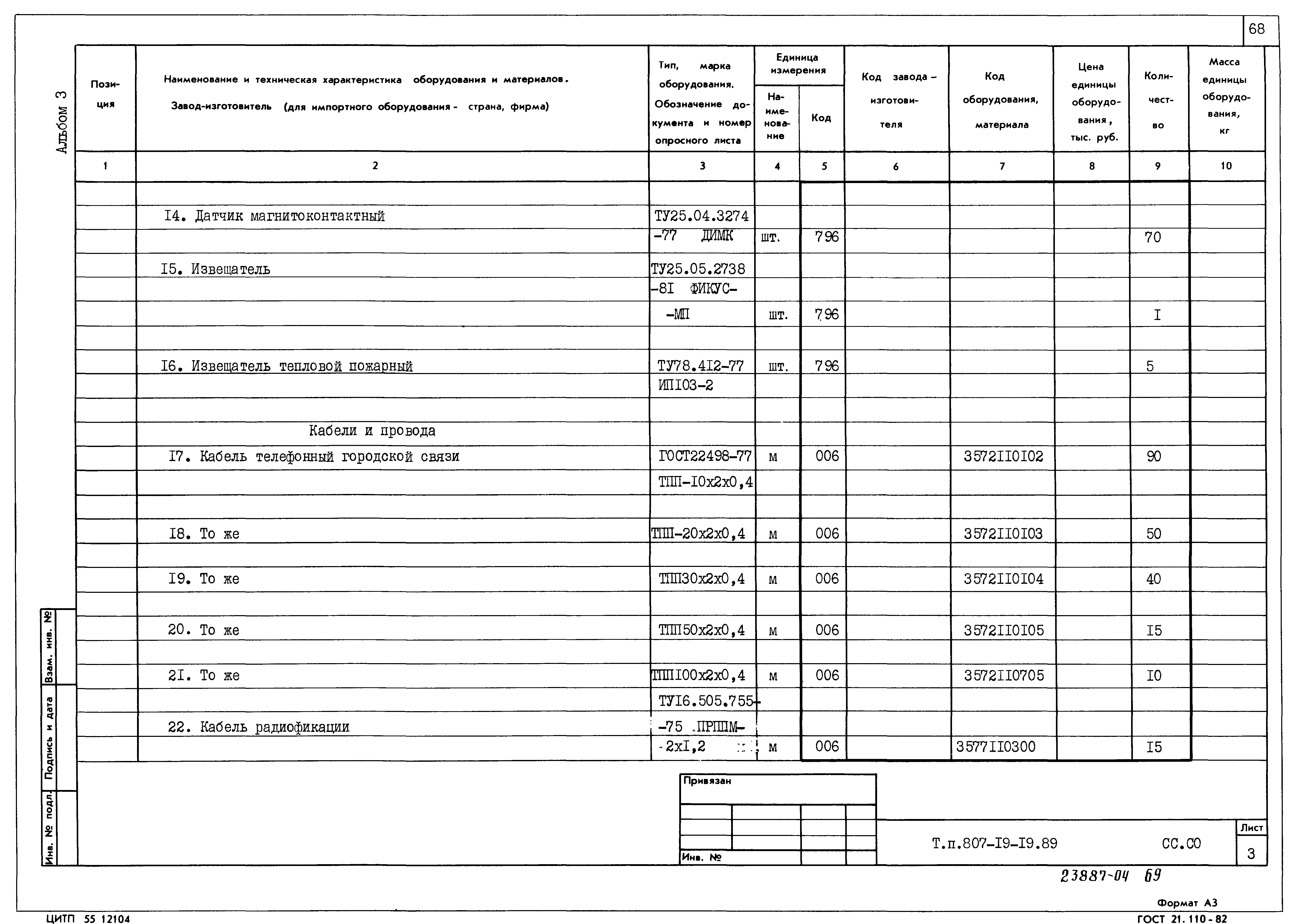 Типовой проект 807-19-19.89