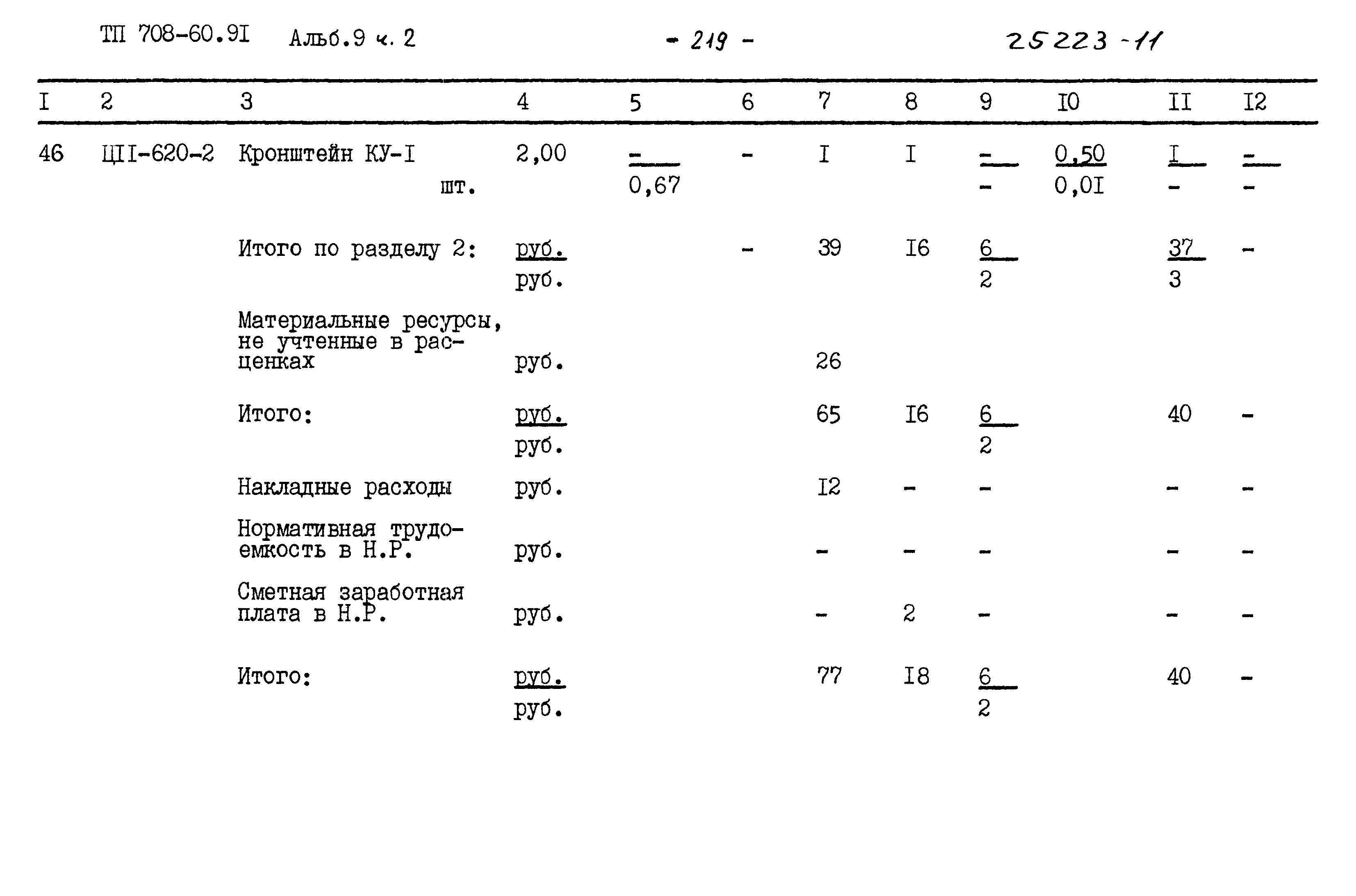 Типовой проект 708-60.91