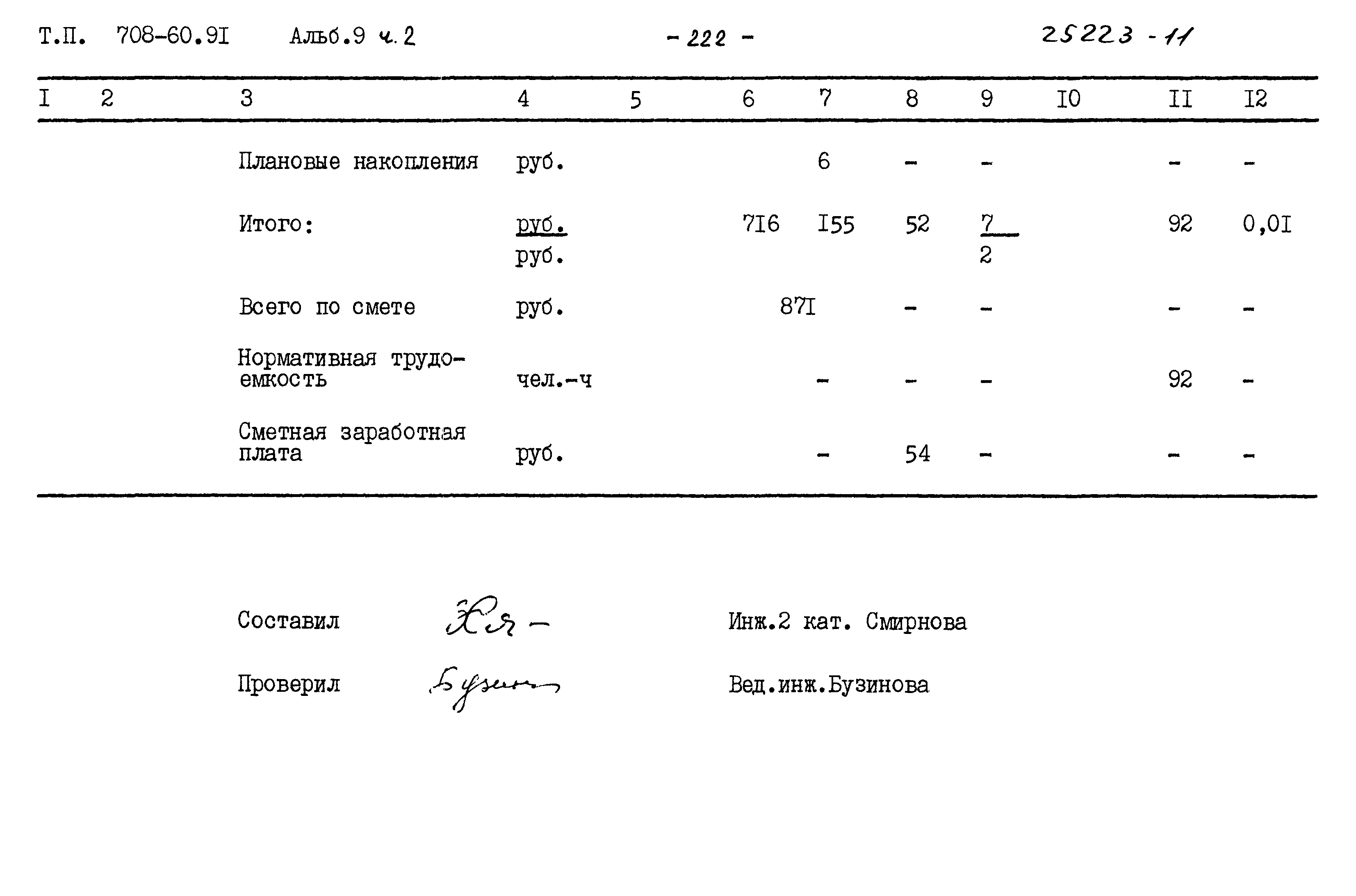 Типовой проект 708-60.91