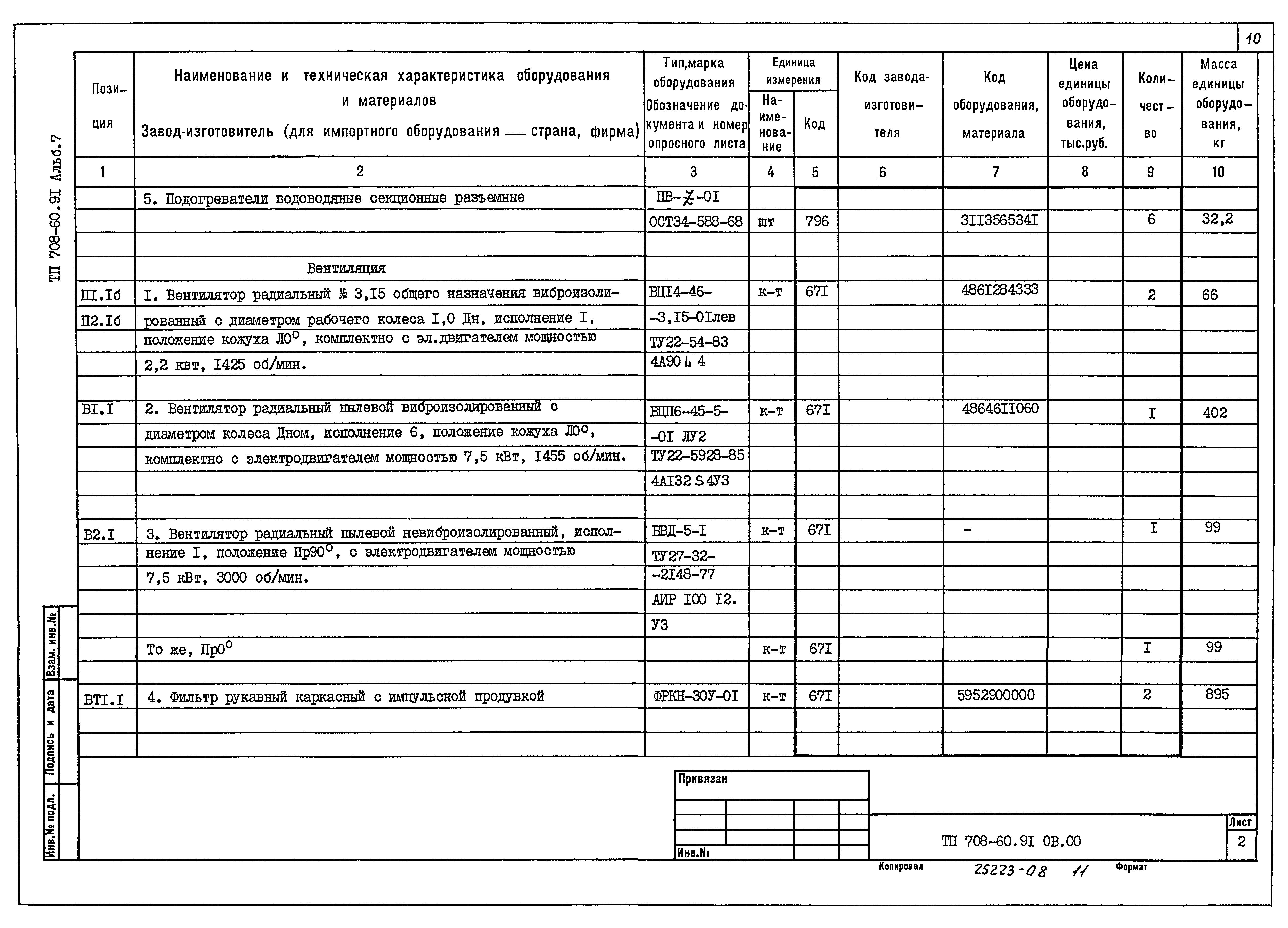 Типовой проект 708-60.91