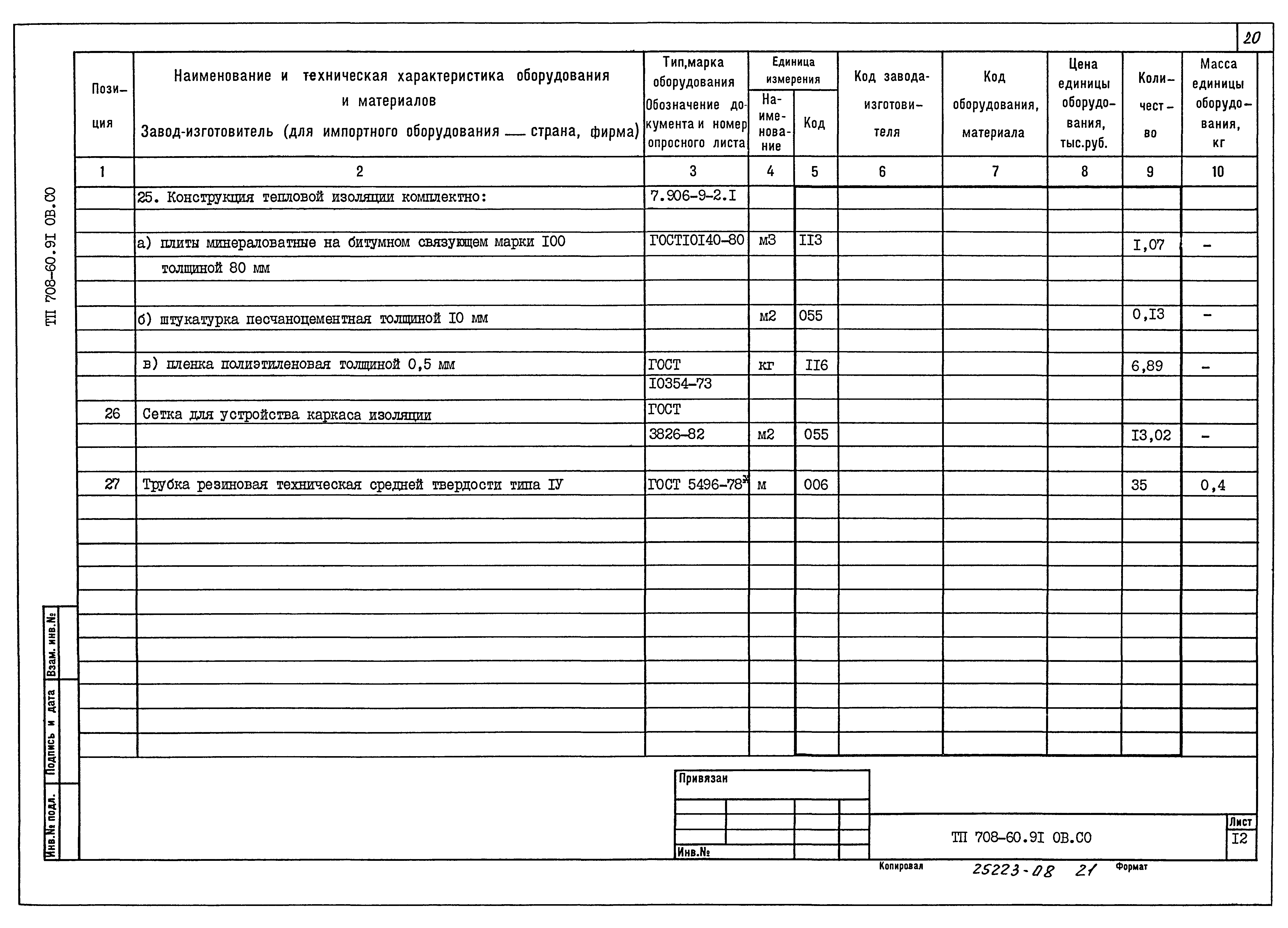 Типовой проект 708-60.91