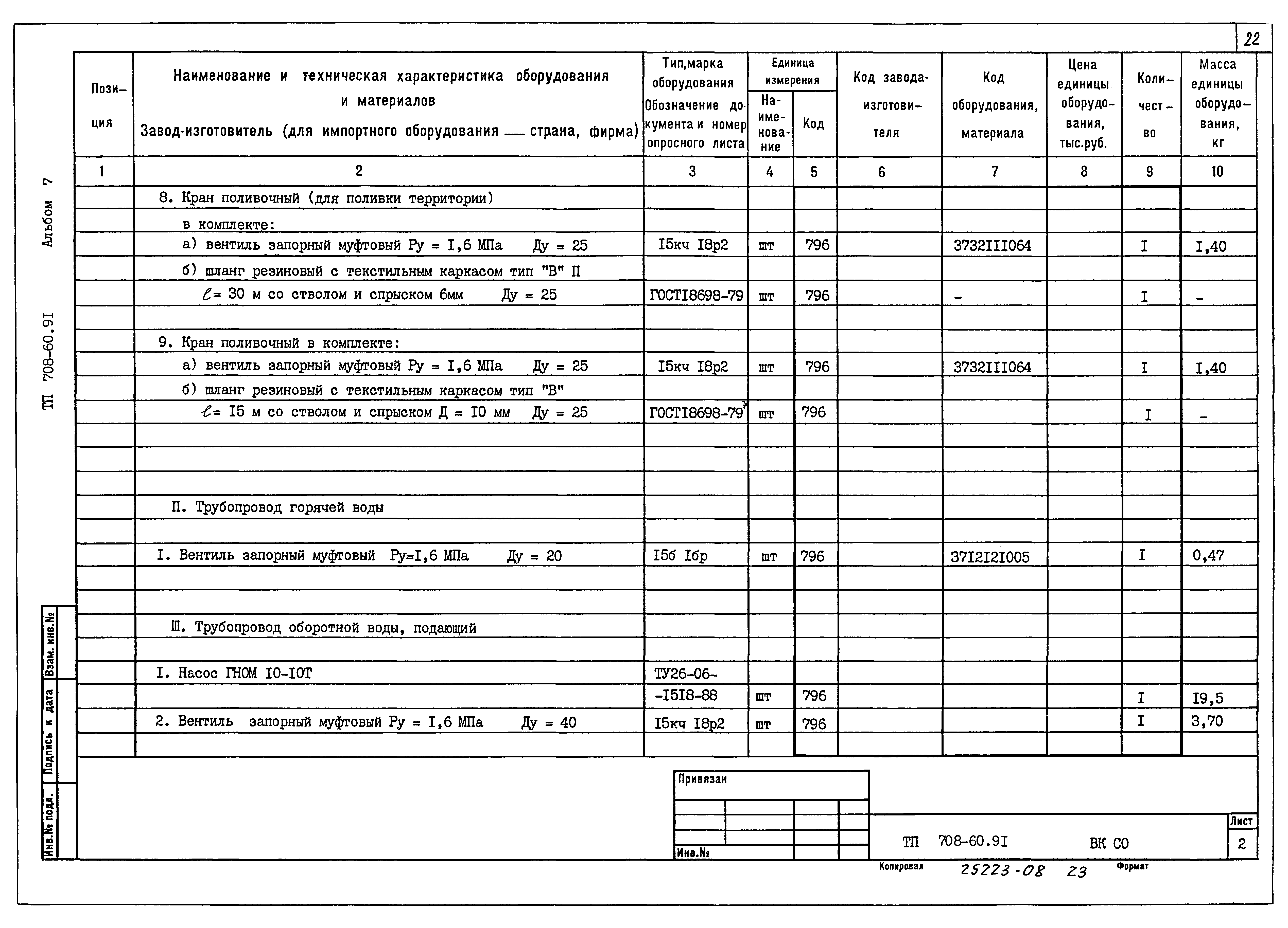 Типовой проект 708-60.91