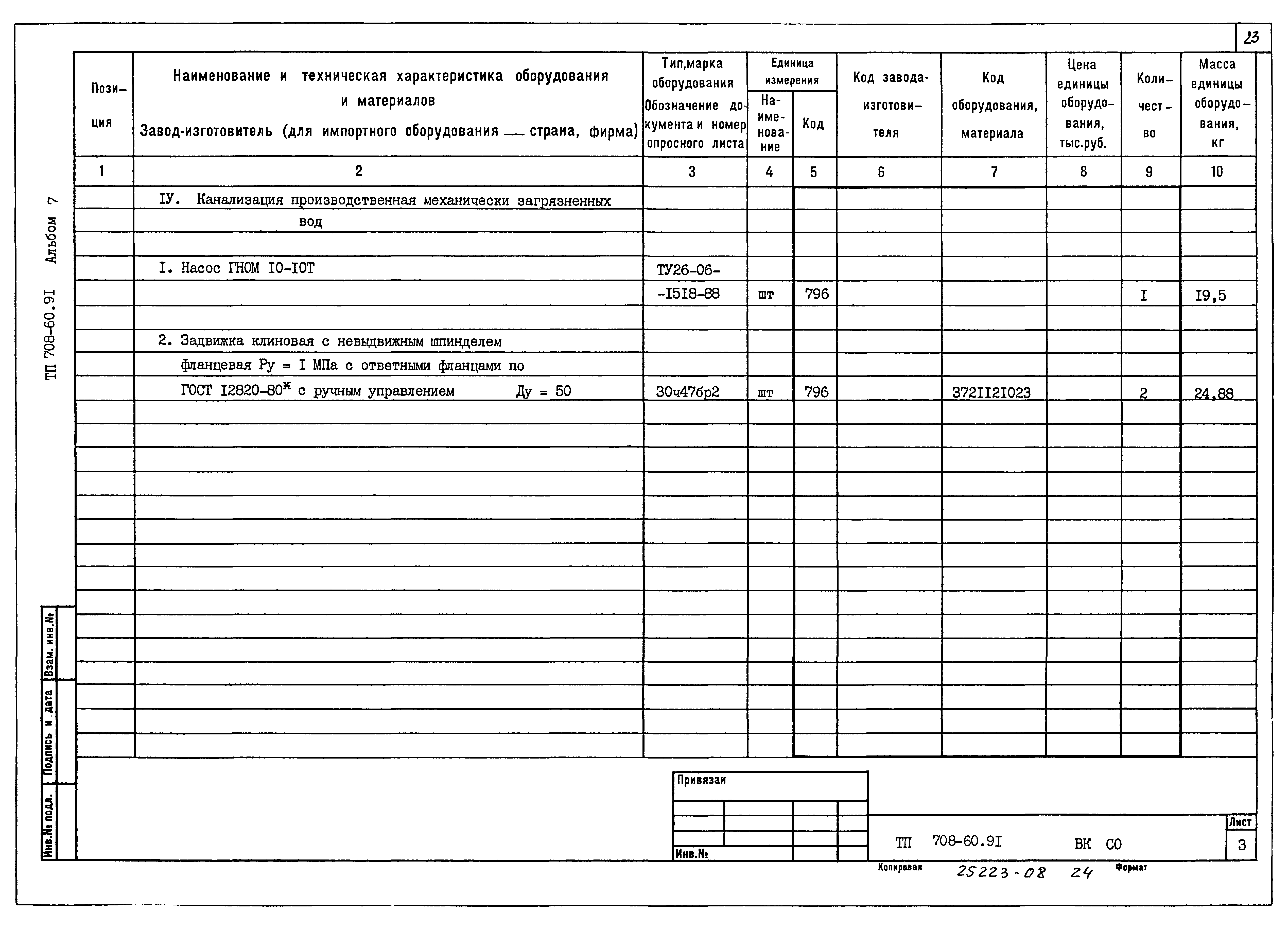 Типовой проект 708-60.91