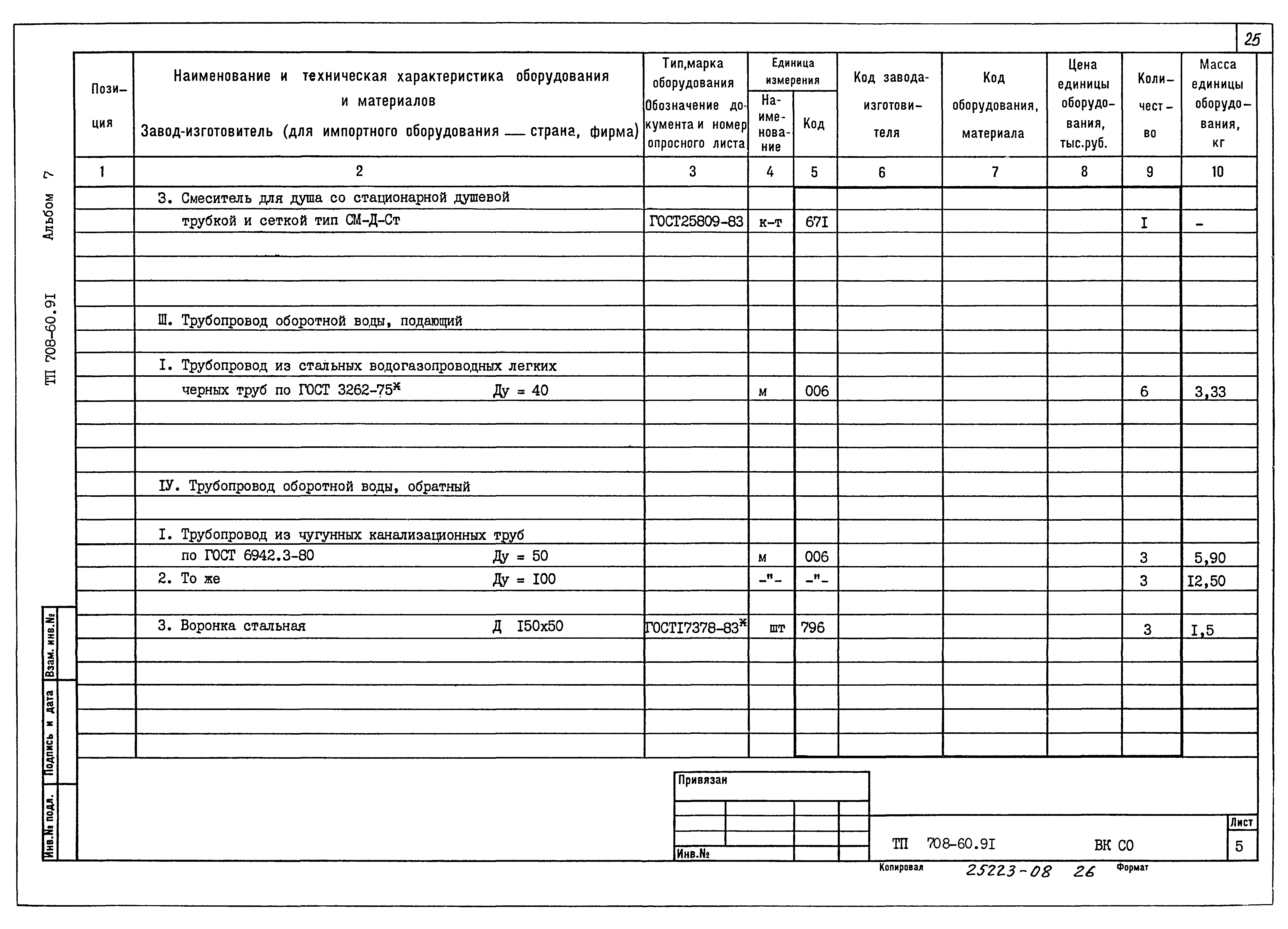 Типовой проект 708-60.91