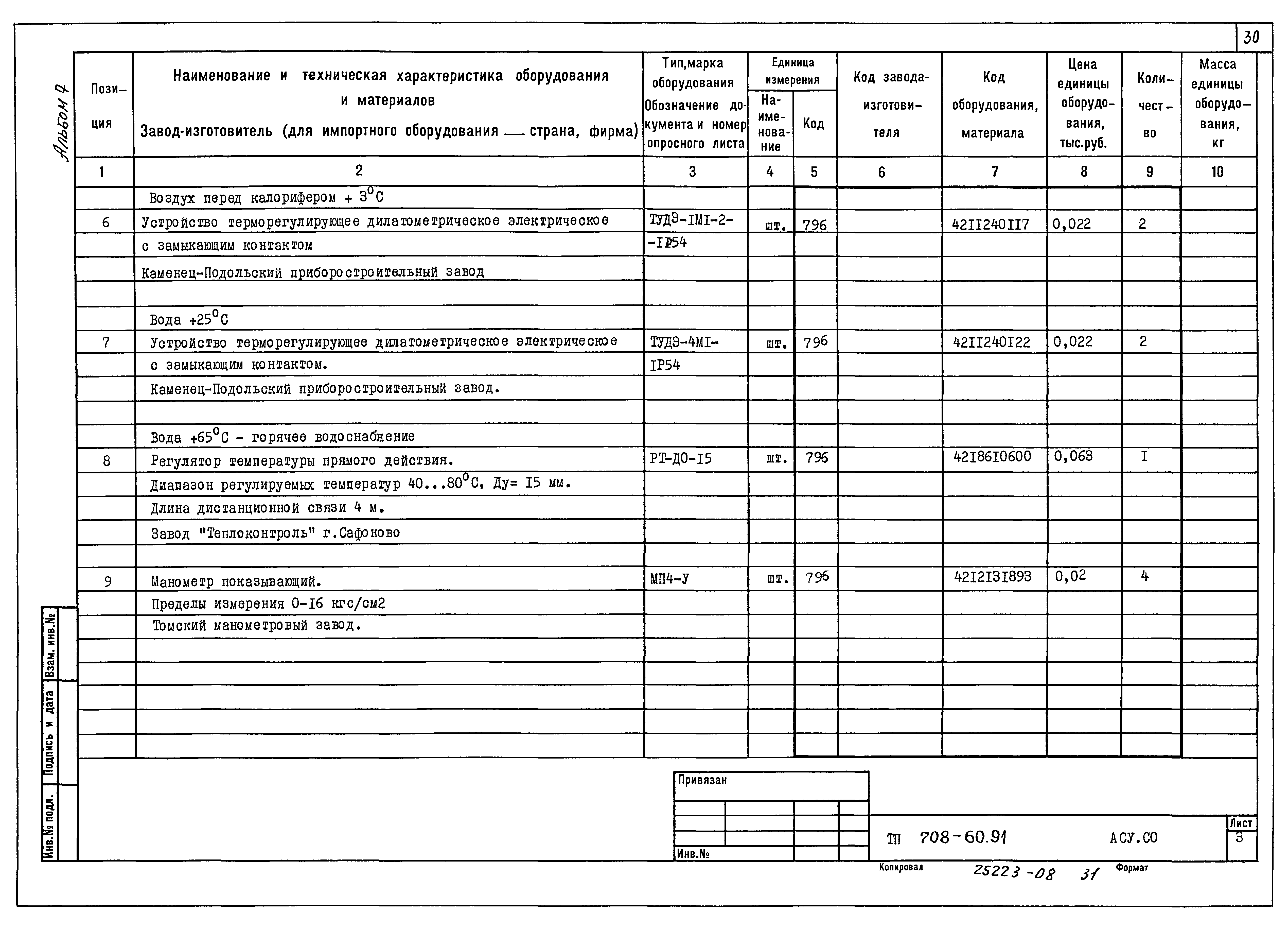 Типовой проект 708-60.91