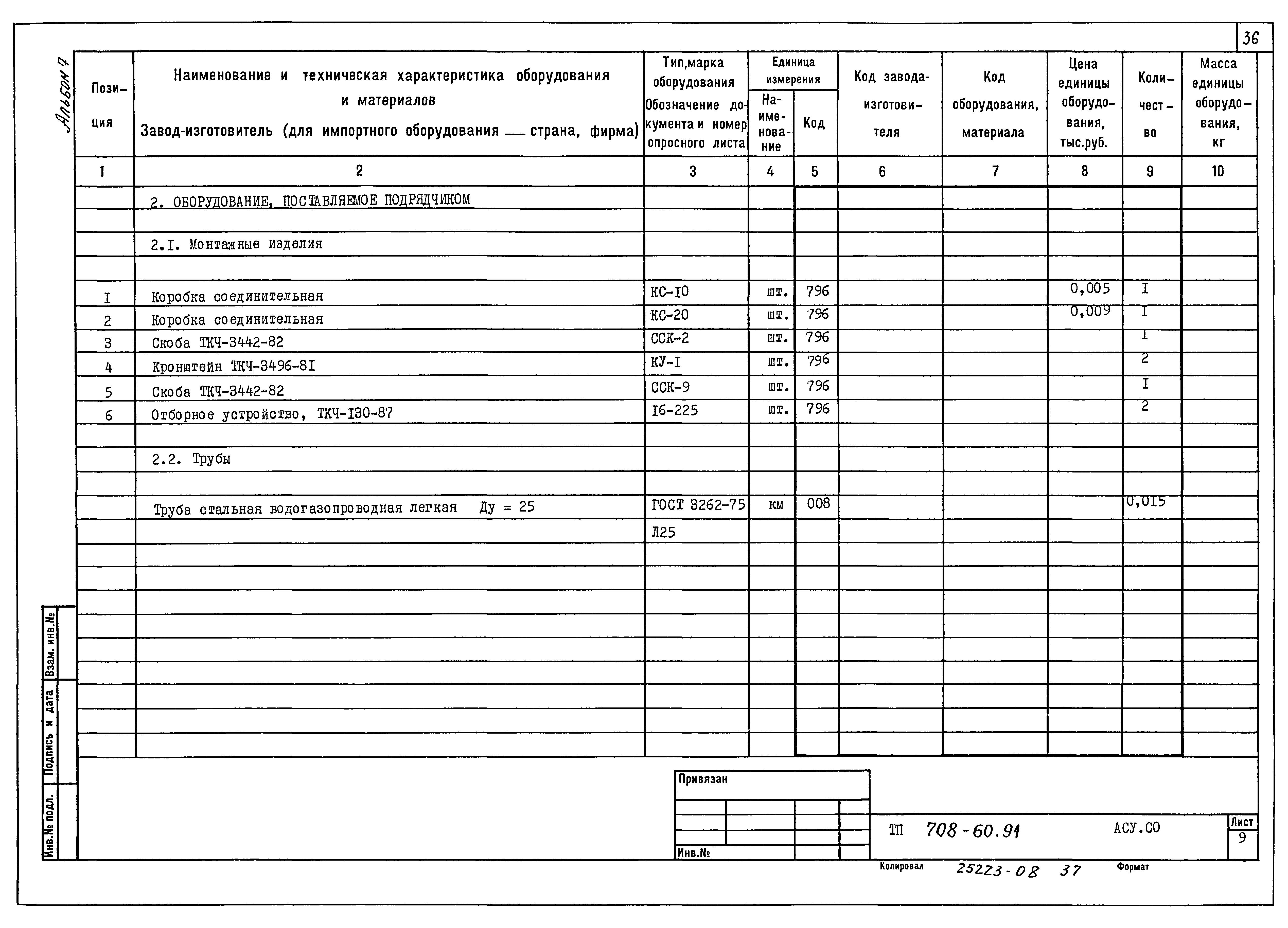 Типовой проект 708-60.91