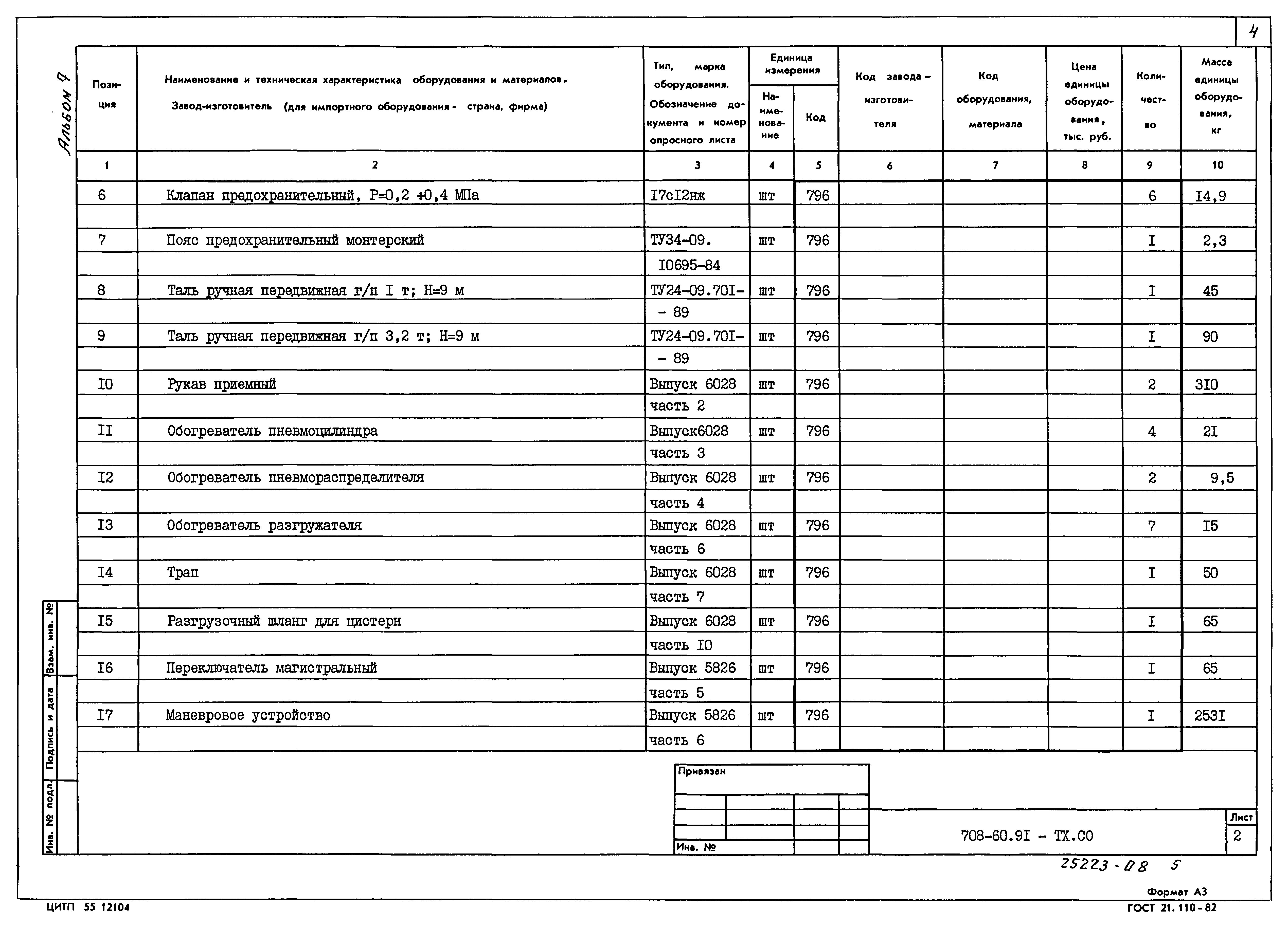 Типовой проект 708-60.91